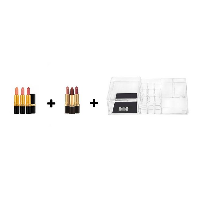 Stella Maris Make-Up Organizer Kosmetik Box für klare Ordnung mit Make-up Set 3-tlg.