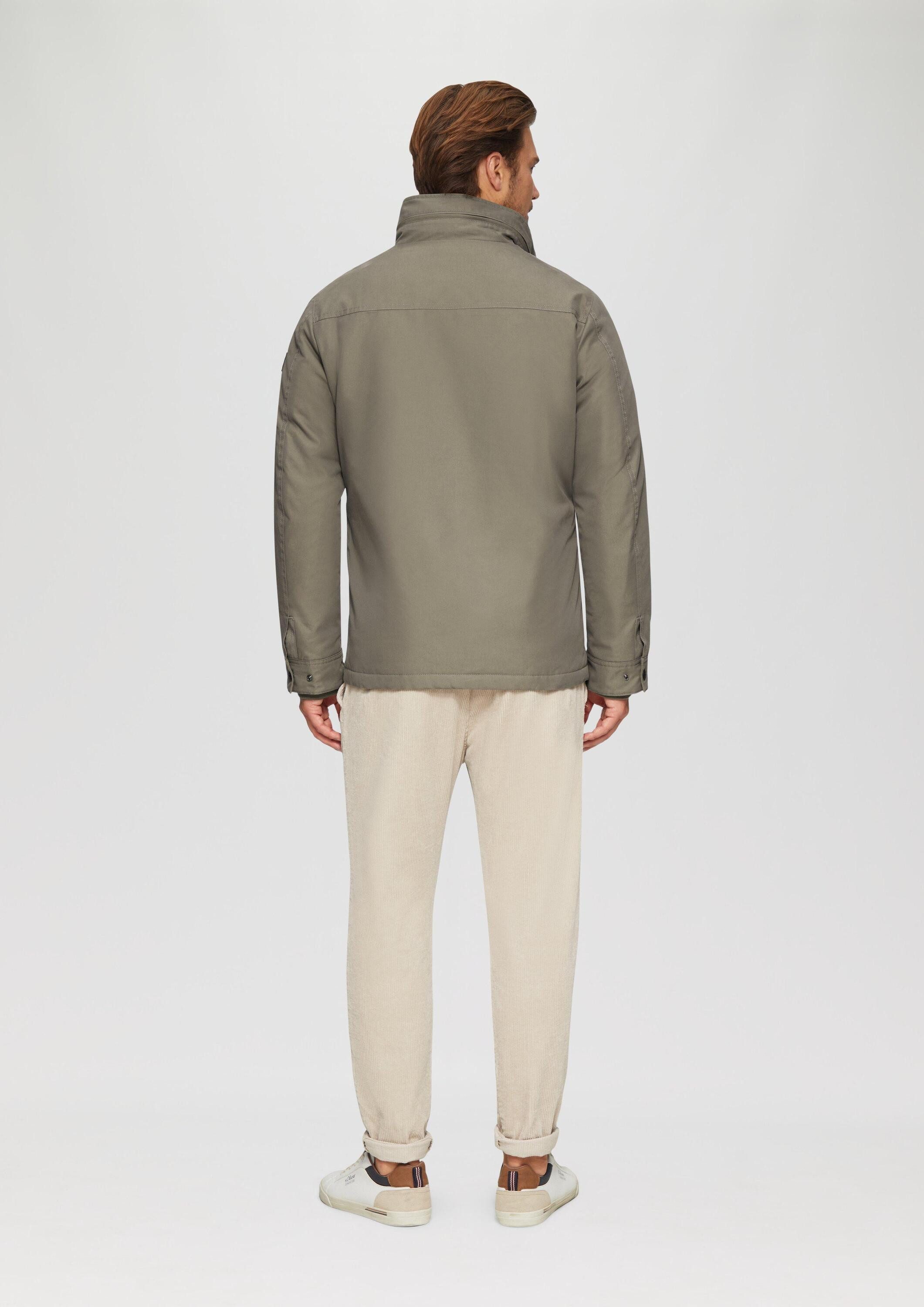 s.Oliver Winterjacke Outdoor-Jacke Gefütterte Jacke mit aufgesetzten Taschen im Utility-Stil