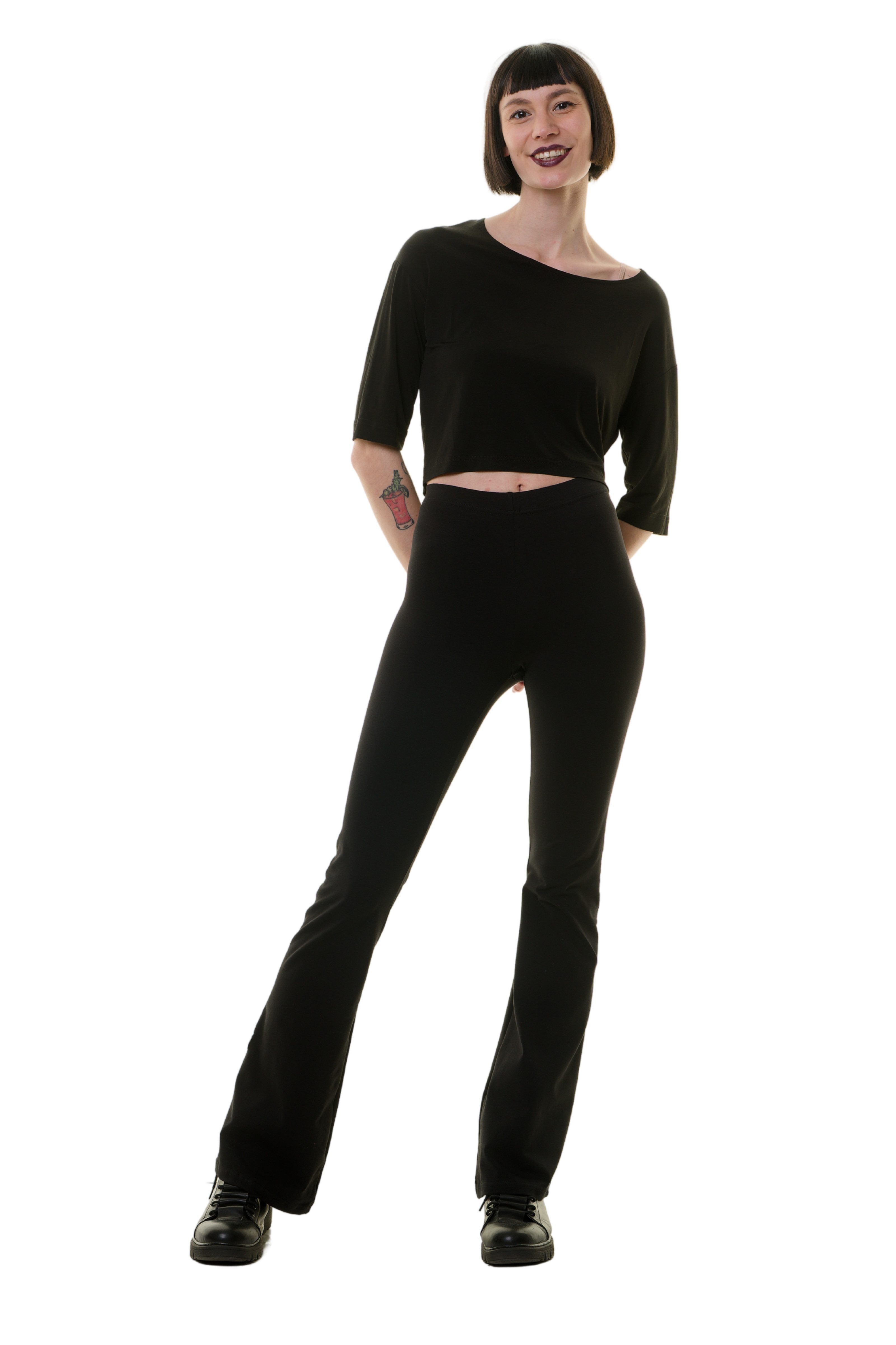 3Elfen Leggings Schlaghose - Flare Leggings günstig online kaufen