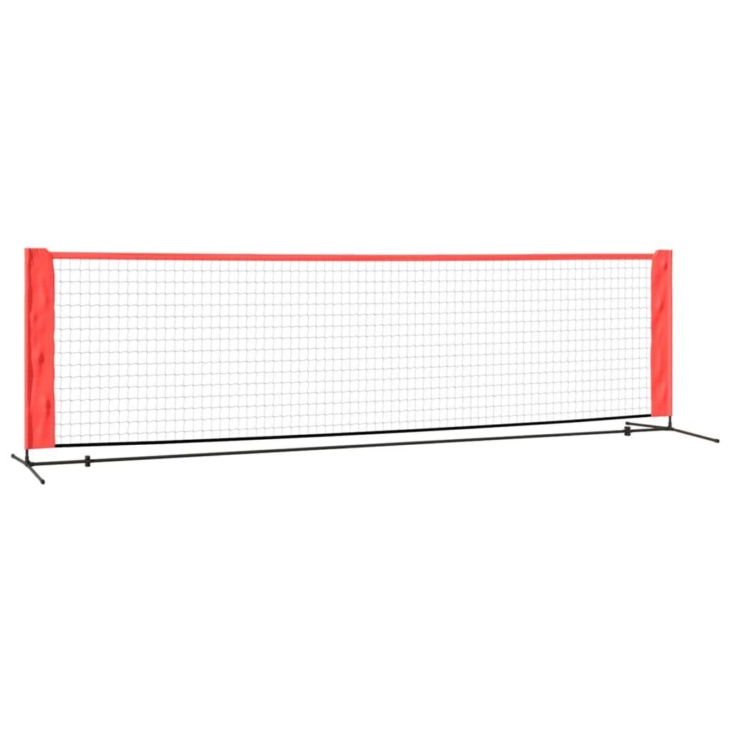 Tennisnetz Tennisnetz Schwarz und Rot 300x100x87 cm Polyester
