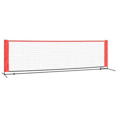 vidaXL Profil Tennisnetz Schwarz und Rot 300x100x87 cm Polyester