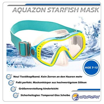 AQUAZON Taucherbrille STARFISH, Schnorchelbrille für Kinder 7-12 Jahre