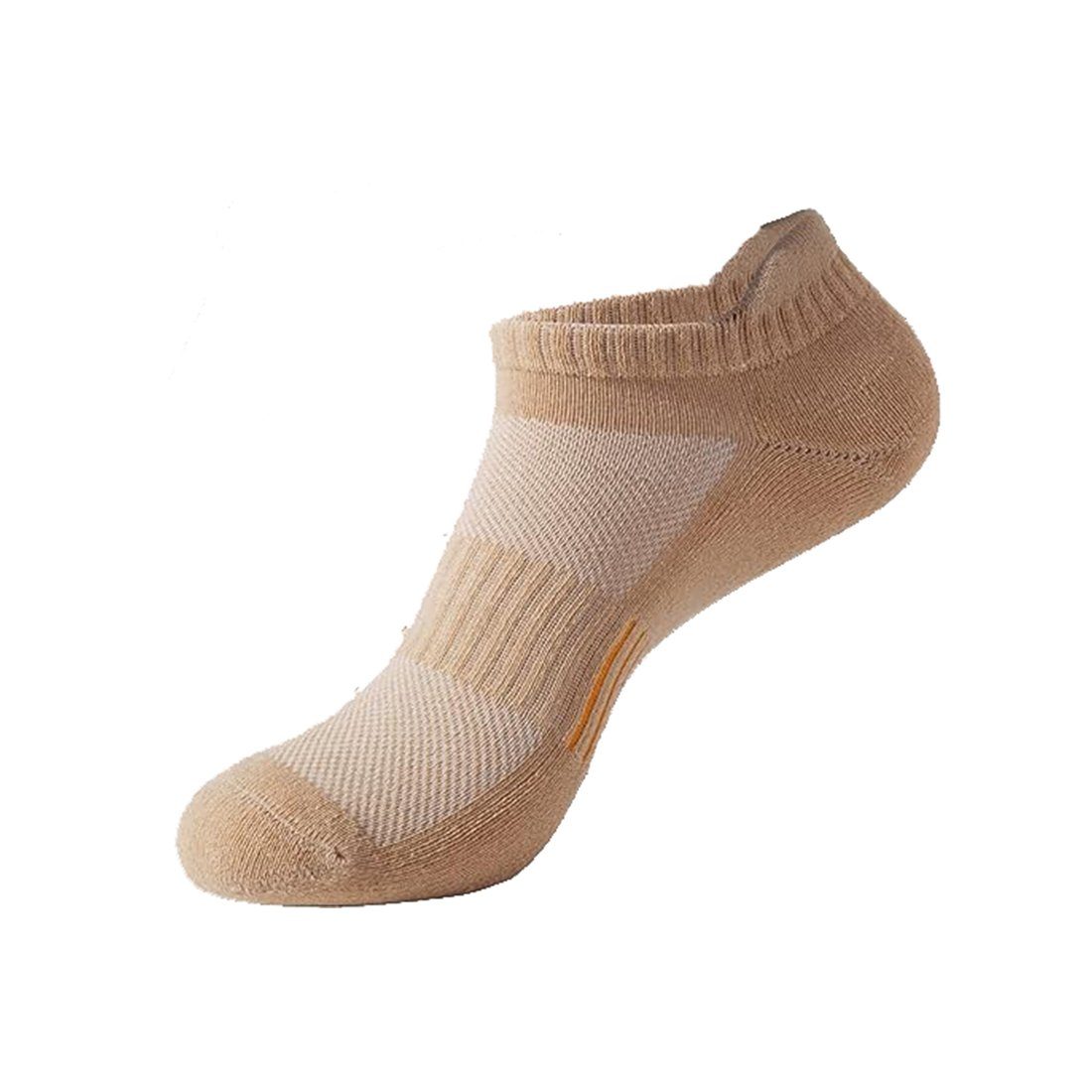 Neu veröffentlicht GelldG Sneakersocken Sneaker Baumwolle Füßlinge Socken 5 Paar Mandel(stil2,L) Damen