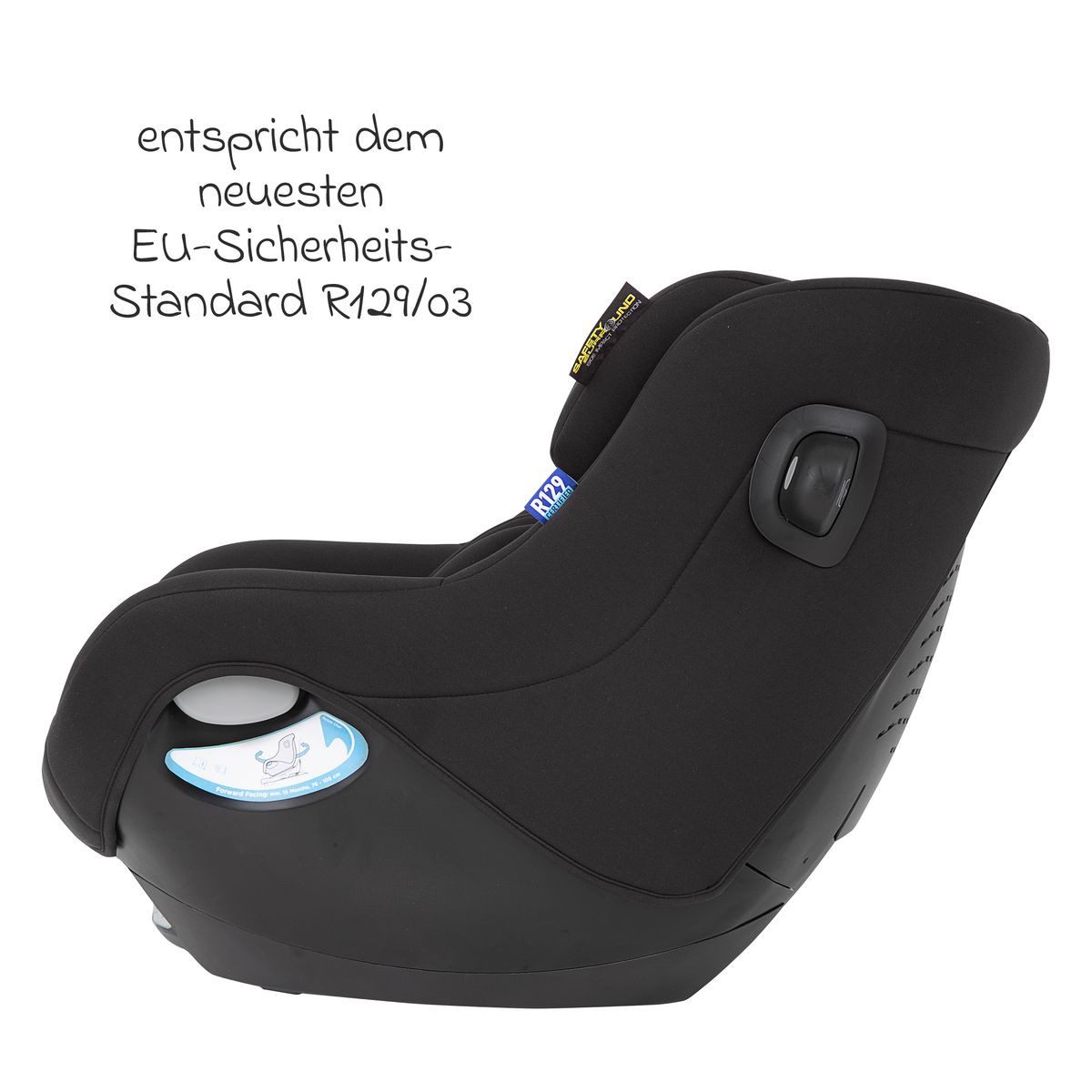 Graco Autokindersitz SnugGo i-Size - Midnight, Reboarder Kinder Autositz ab Geburt - 4 Jahre (40 cm - 105 cm)