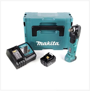 Makita Akku-Multifunktionswerkzeug DTM 51 RM1J 18V Li-Ion Akku Multifunktionswerkzeug im Makpac mit 1x 4