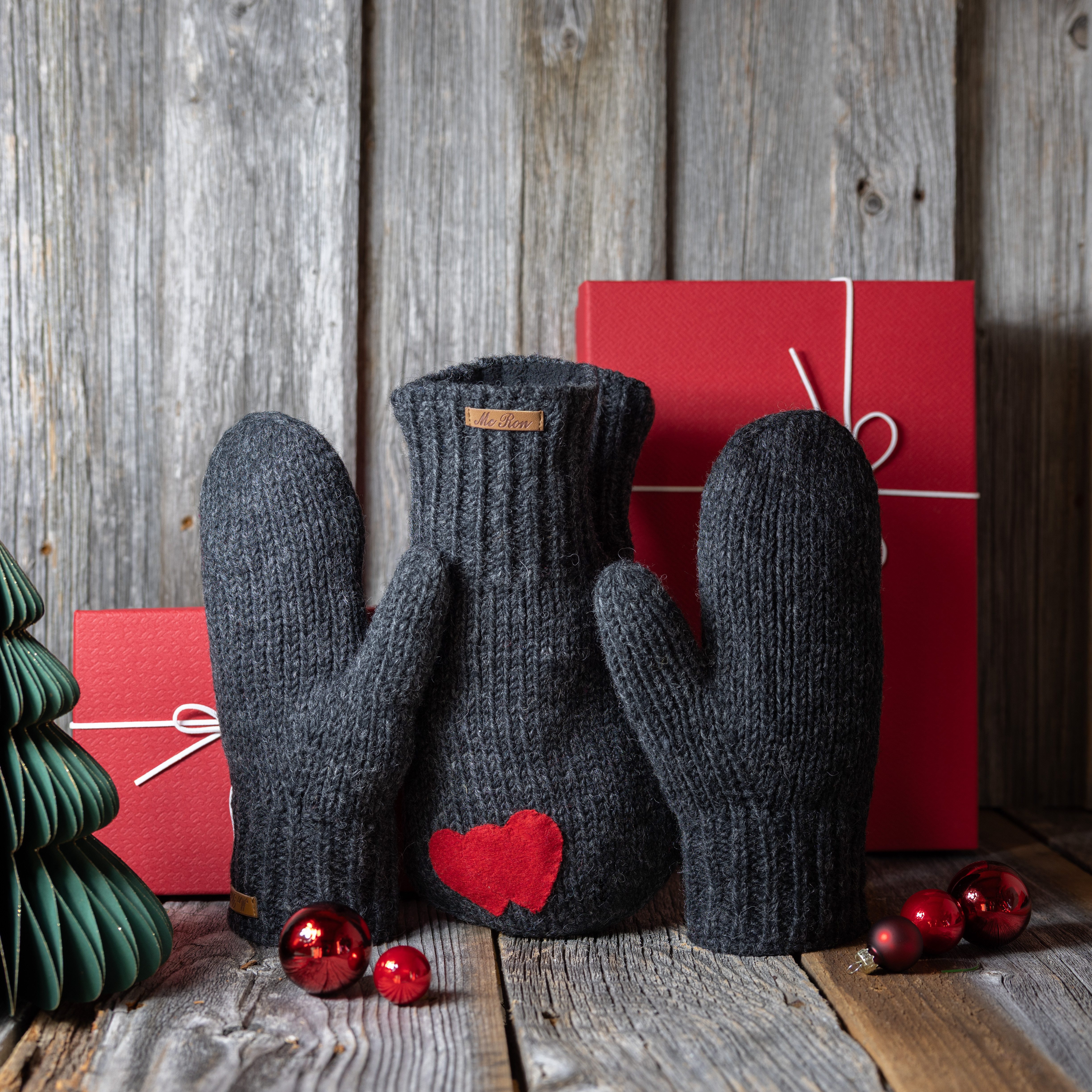 McRon Strickhandschuhe SET aus Pärchenhandschuh Modell Valentina und Fäustl günstig online kaufen