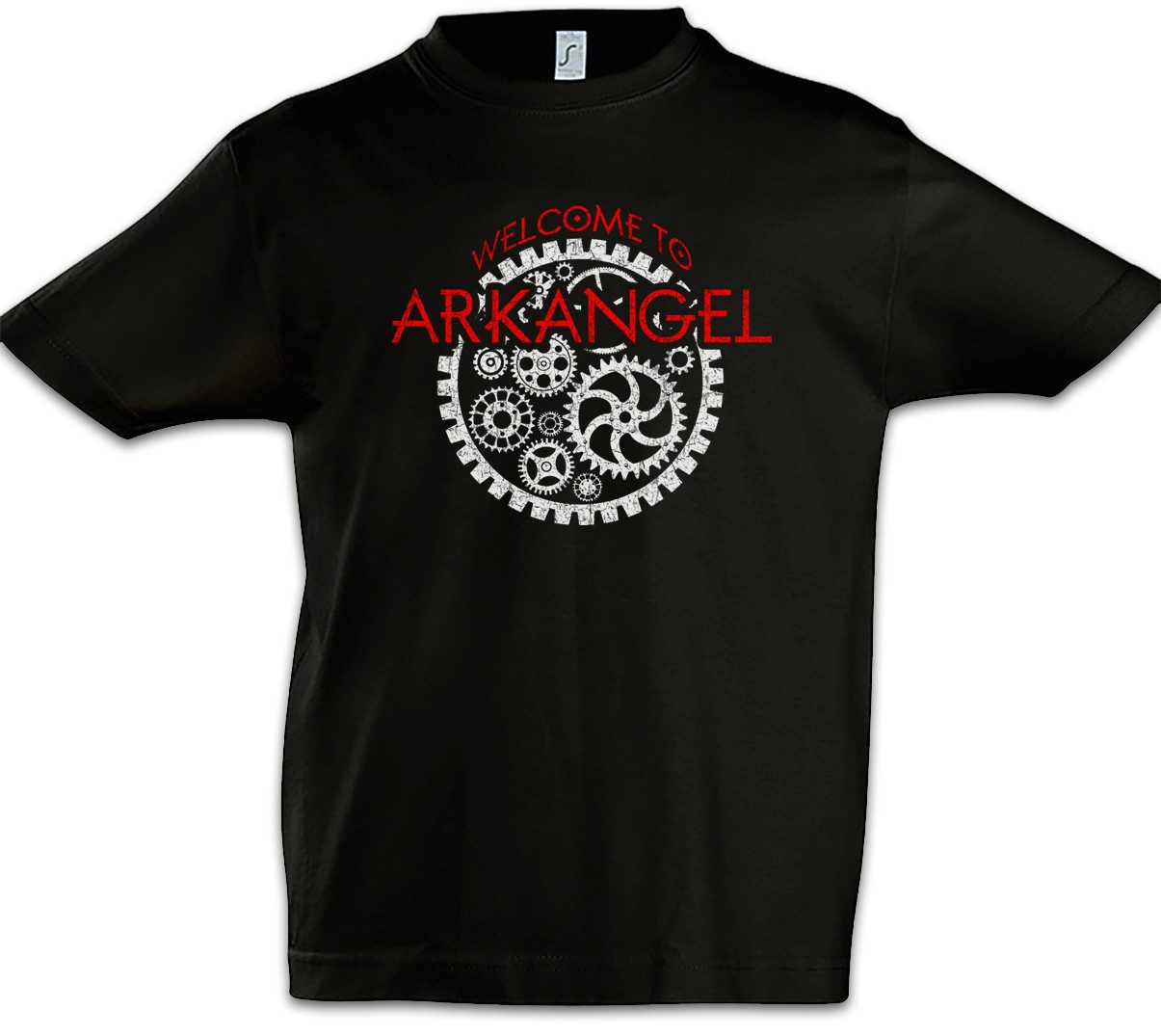 Print-Shirt Welcome To Arkangel Kinder T-Shirt Mortal City Stadt Engines Predator