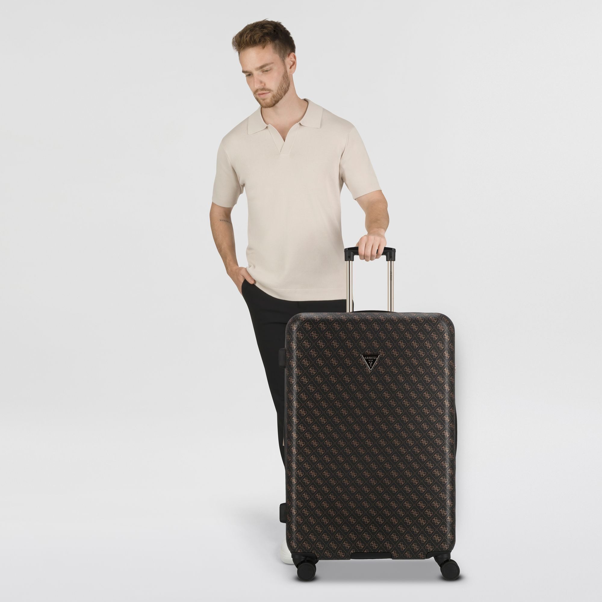 Guess Hartschalen-Trolley Jesco, 4 Rollen, ABS günstig online kaufen