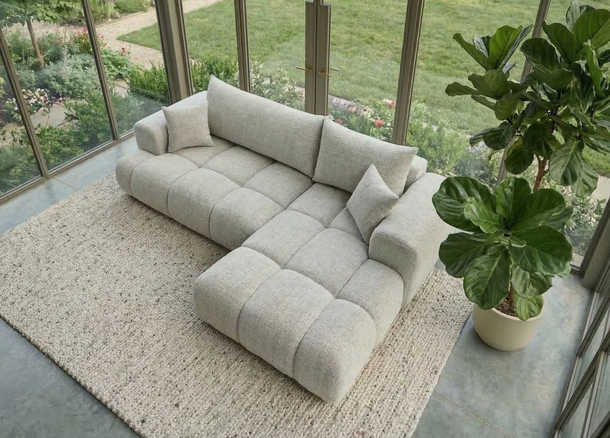 B&B Home Big-Sofa Sofa Vitton II mit Schlaffunktion L-Form mit Bettkasten, L-Form Couch rechts oder links