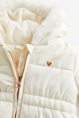 Next Steppjacke Wattierte Babyjacke mit Kapuze (1-St)