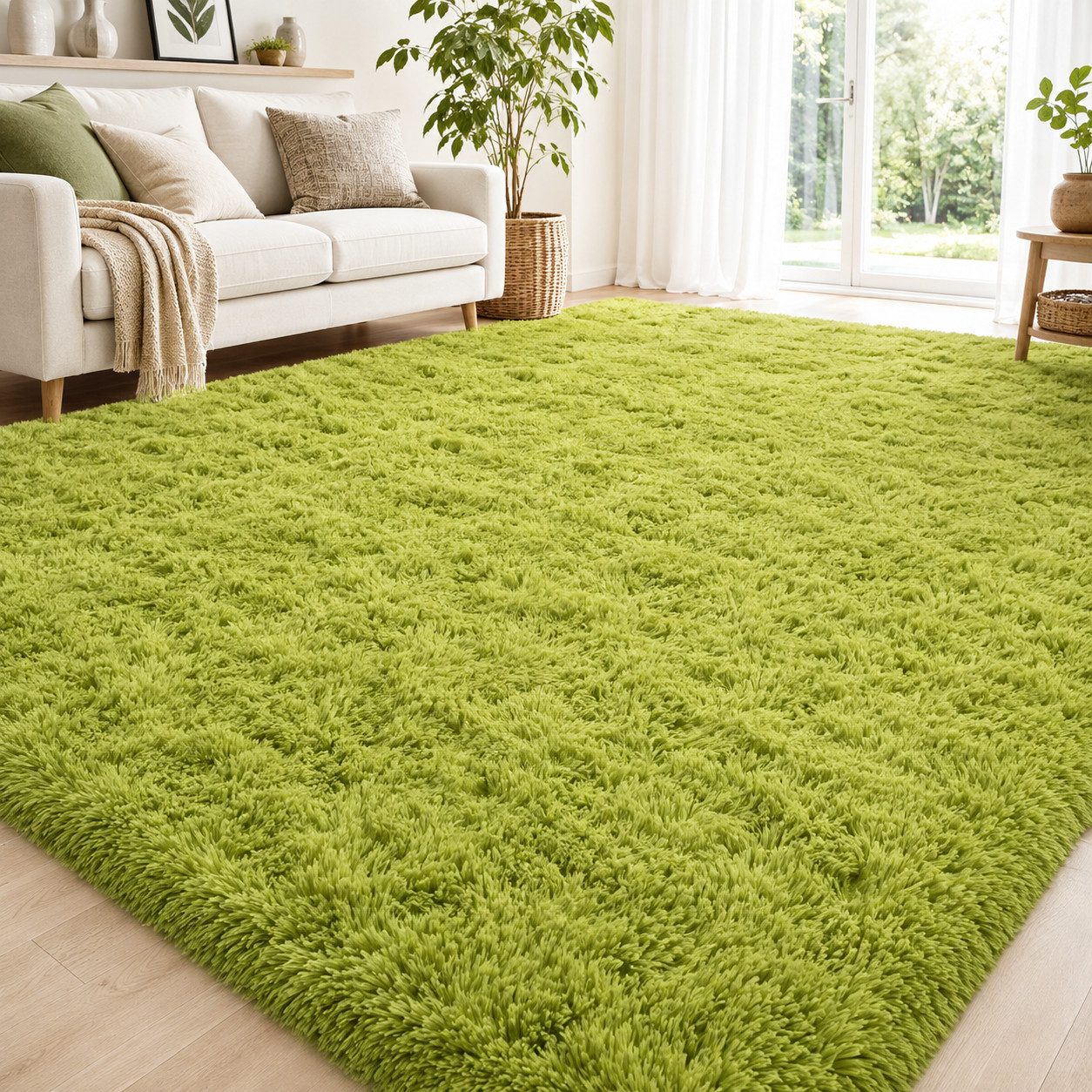 Lochas Hochflor-Teppich Hochflor-Teppich weich & kuschelig für Wohnzimmer und Schlafzimmer