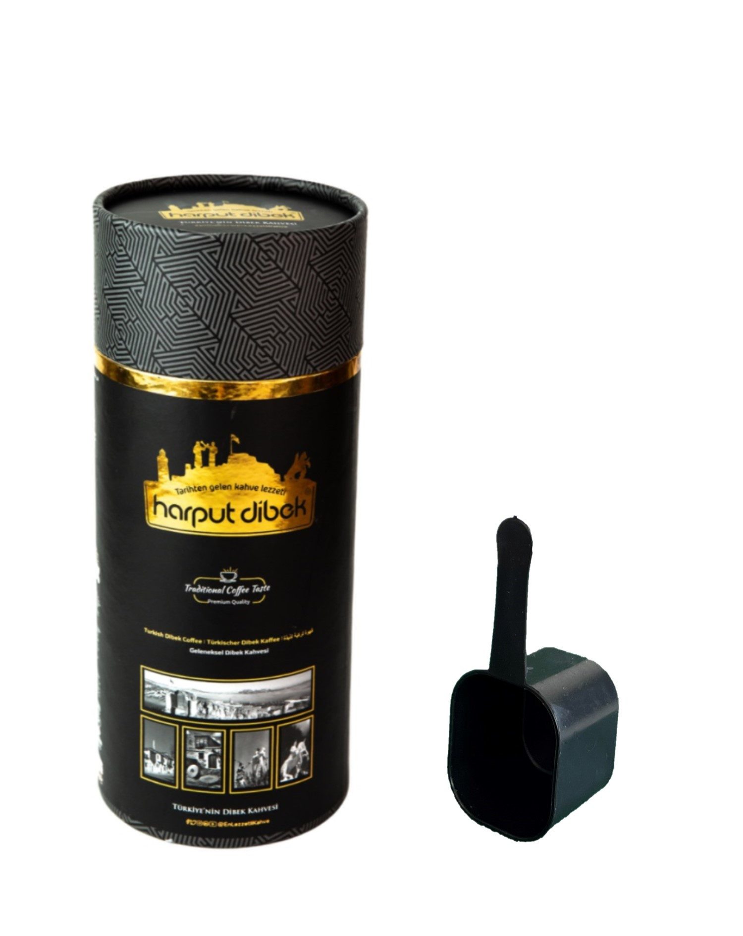 Uzman Kaffee Harput Dibek Kaffee Türkischer Mokka Fein Gemahlen mit Messlöffel, Geschenkverpackung geeignet, Traditionell türkischer Dibek-Kaffee