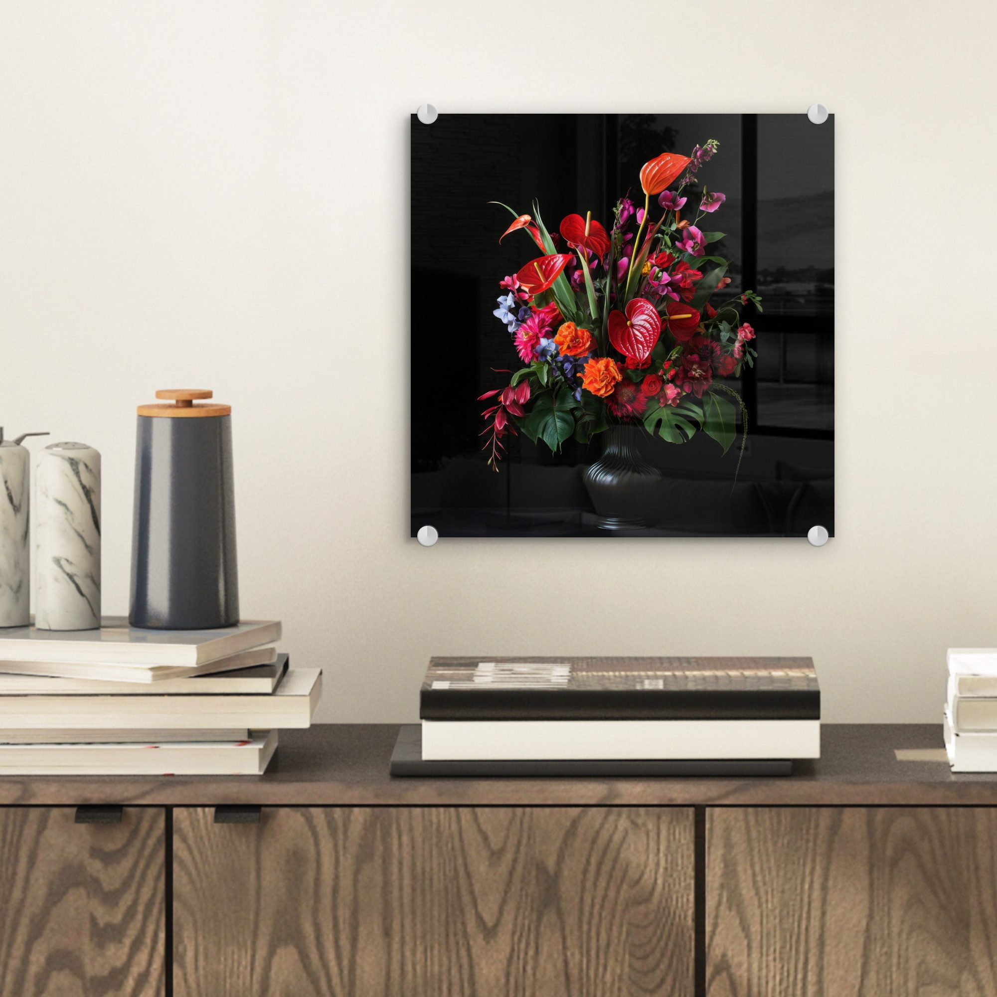 MuchoWow Acrylglasbild Blumen - Blumenstrauß - günstig online kaufen