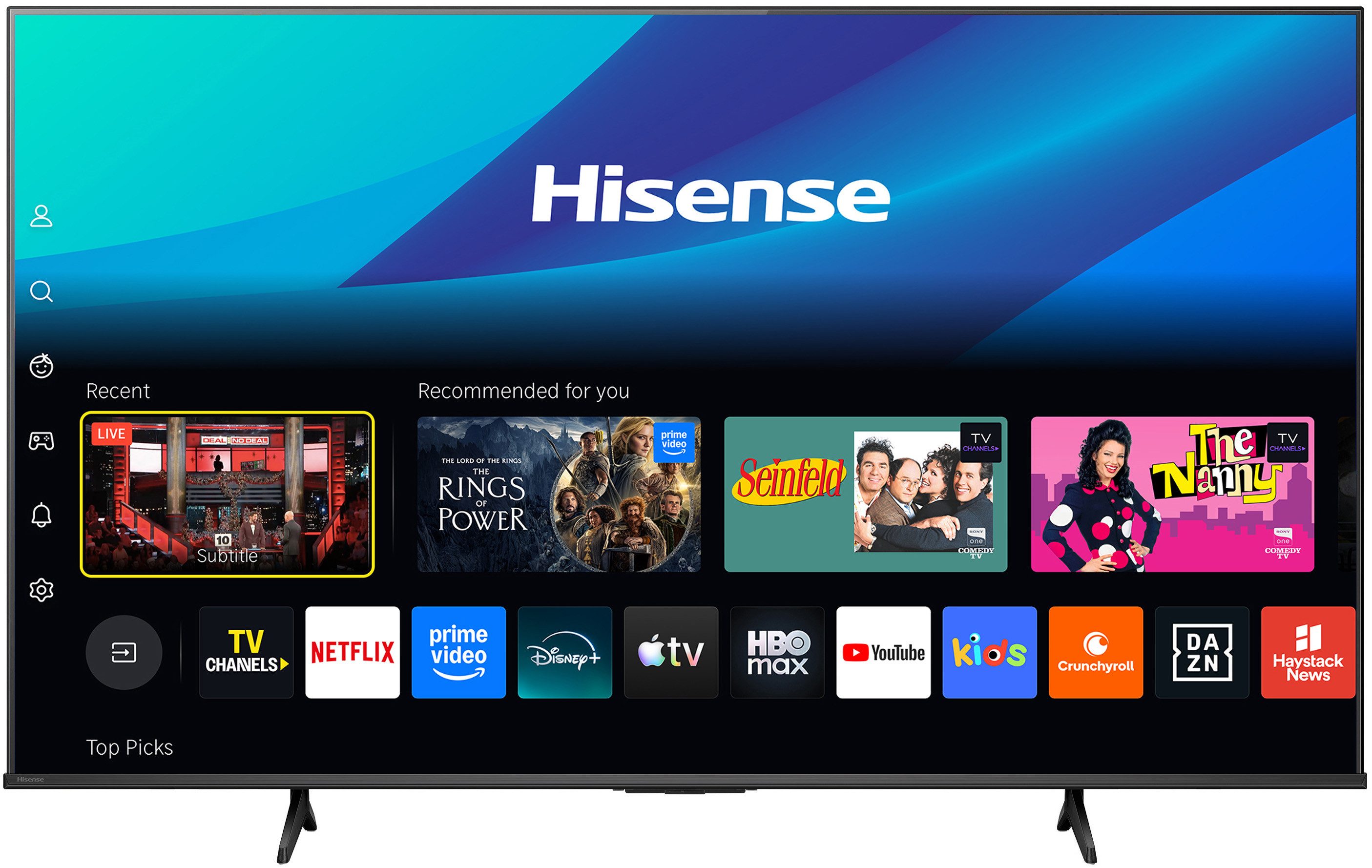 Hisense 43E6DS DLED-Fernseher (108 cm/43 Zoll, 4K Ultra HD, Smart-TV)
