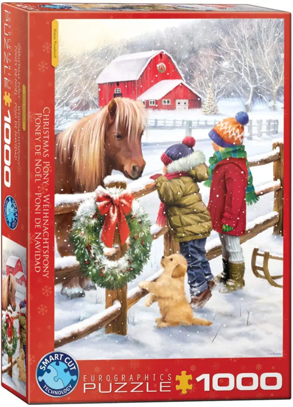 EUROGRAPHICS Puzzle Weihnachtspony, 1000 Puzzleteile günstig online kaufen