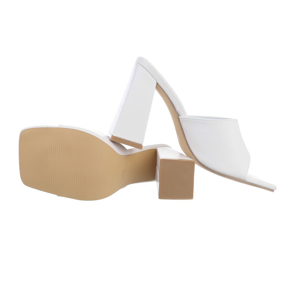 Ital-Design Damen Mules Freizeit Pantolette (83448367) Blockabsatz Sandalen günstig online kaufen