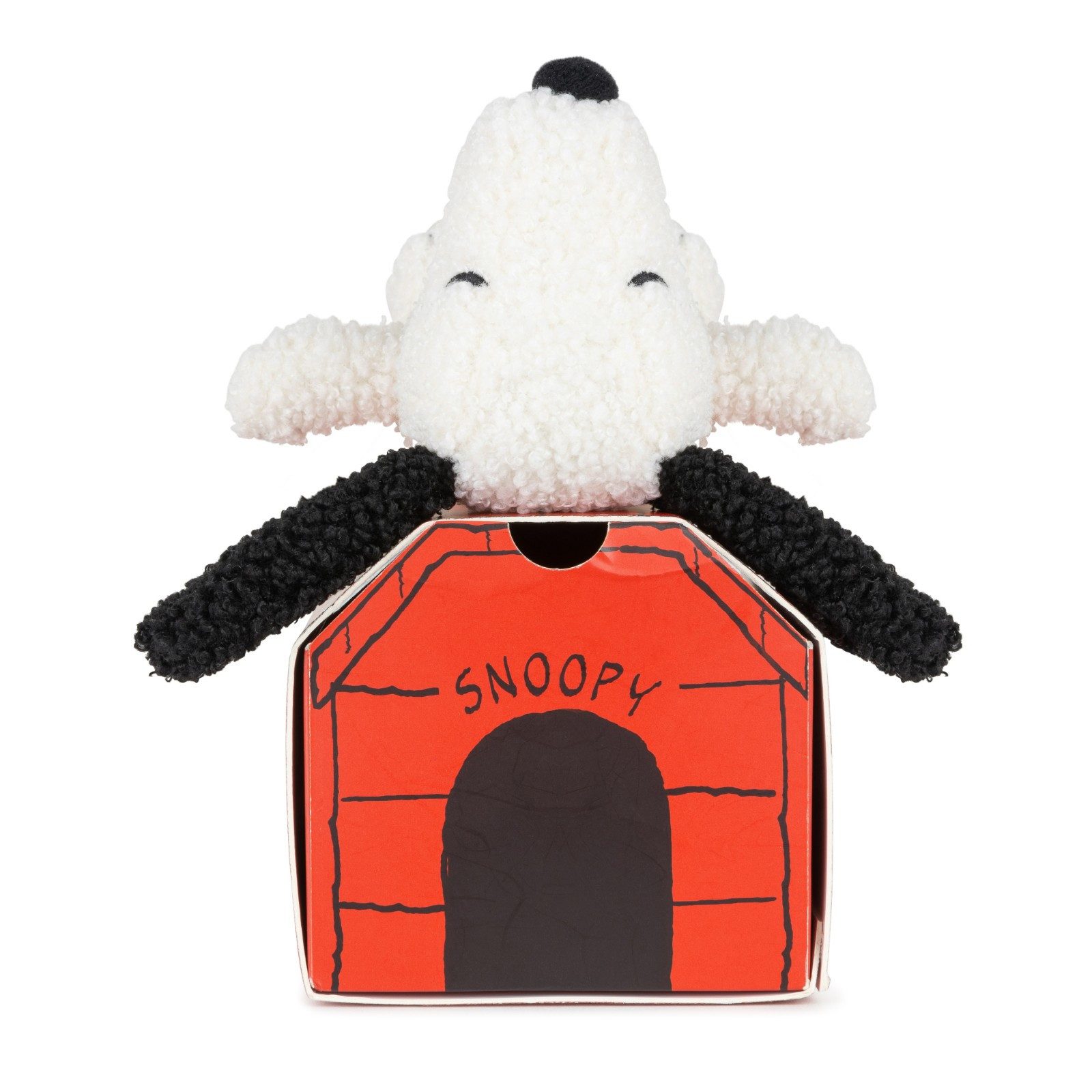 Bon Ton Toys Kuscheltier Snoopy ECO Tiny Teddy Cream Öko-Plüsch in origineller Geschenkbox 17cm