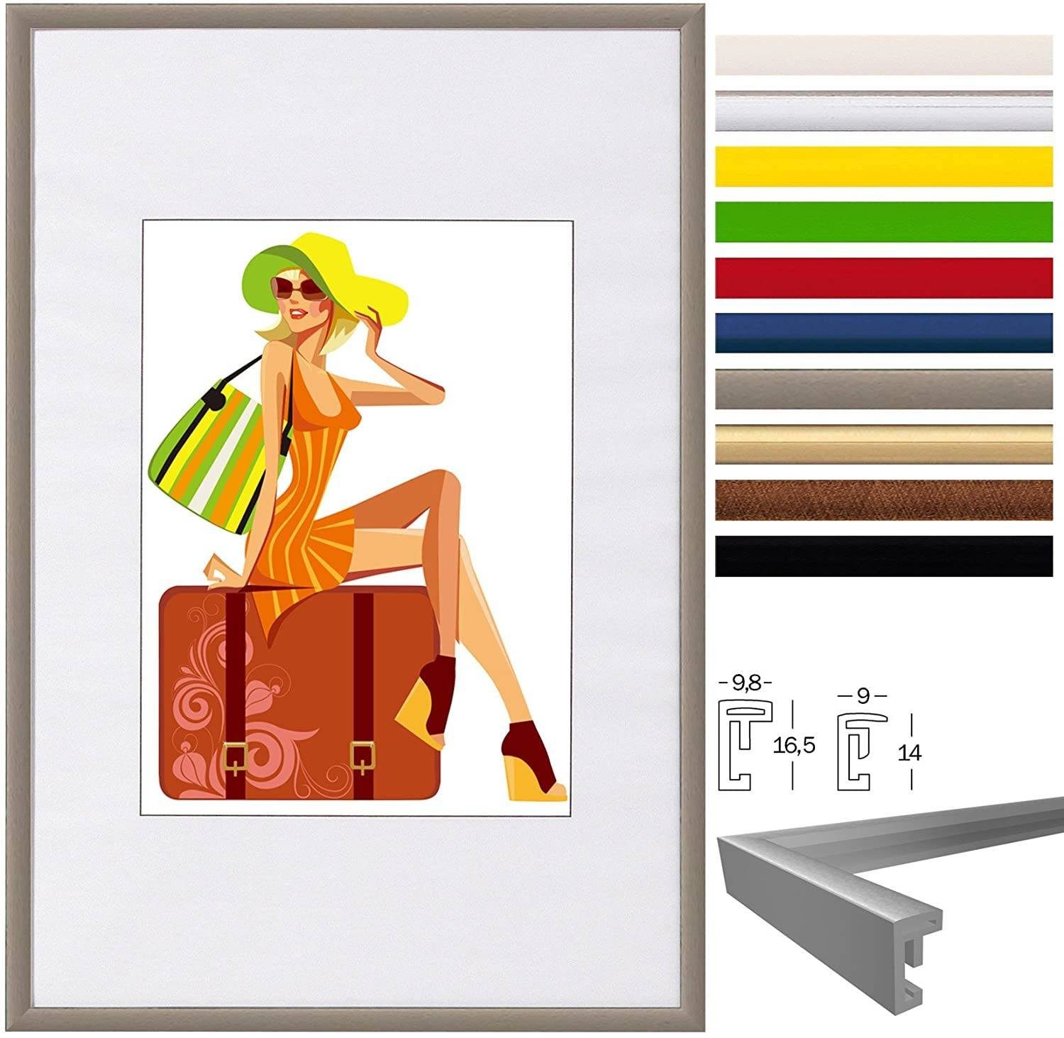Woltu Bilderrahmen, (1 St), Bilderrahmen Kunststoff günstig online kaufen