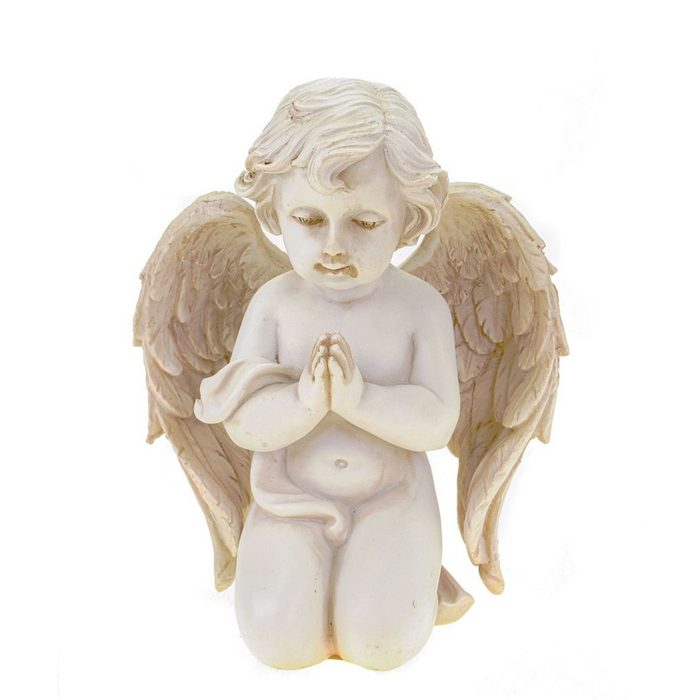 G. Wurm Dekofigur Engel Aniel knieend betend 14 cm weiß Angel