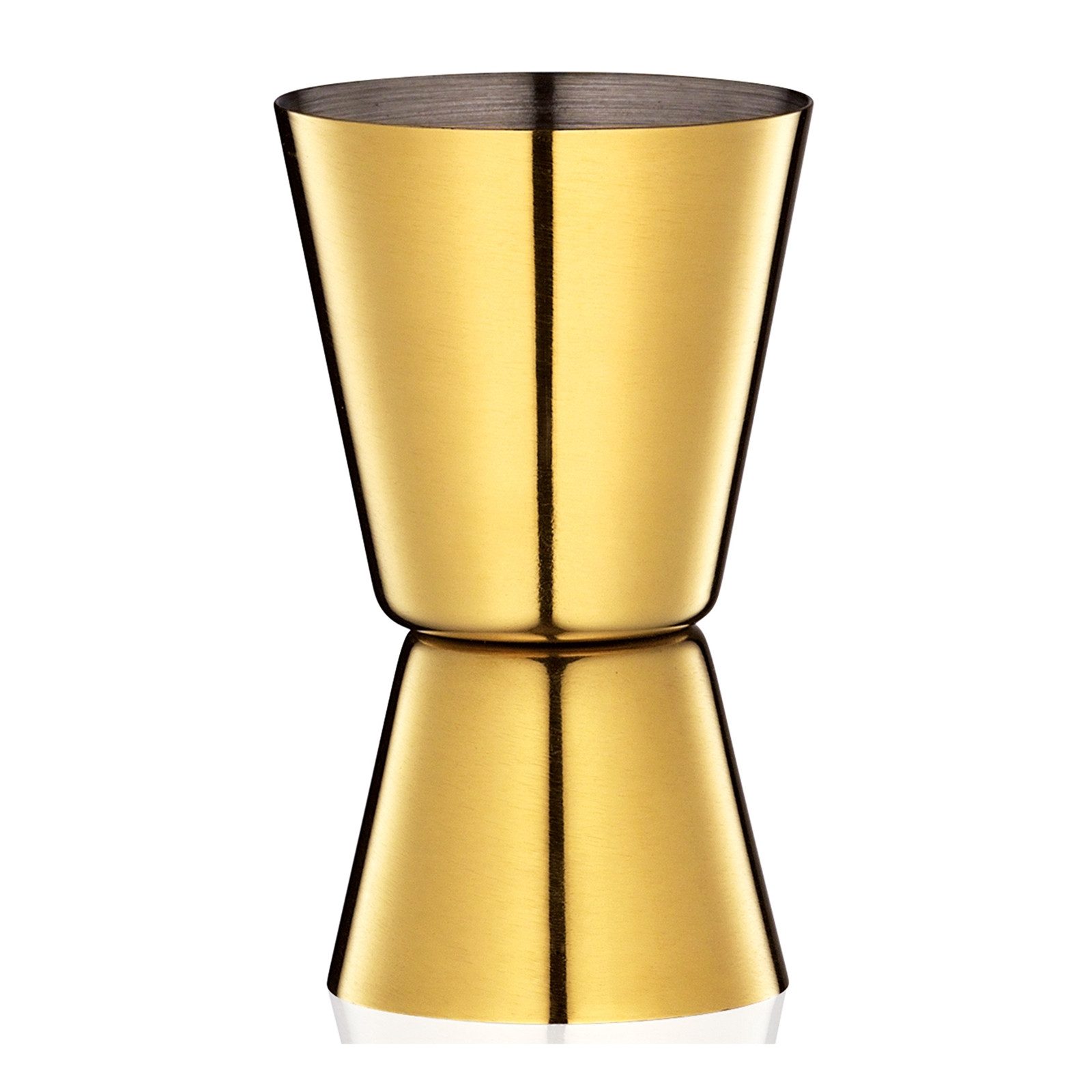 Cilio Cocktail Shaker Bar-Set 5-teilig GOLDEN MULE, Edelstahl, (Set, 5-tlg., je 1x Cocktailshaker, Cocktaillöffel, Barmaß, Barsieb und Eiszange), Shaker Cocktaillöffel Barmaß Barsieb Eiszange