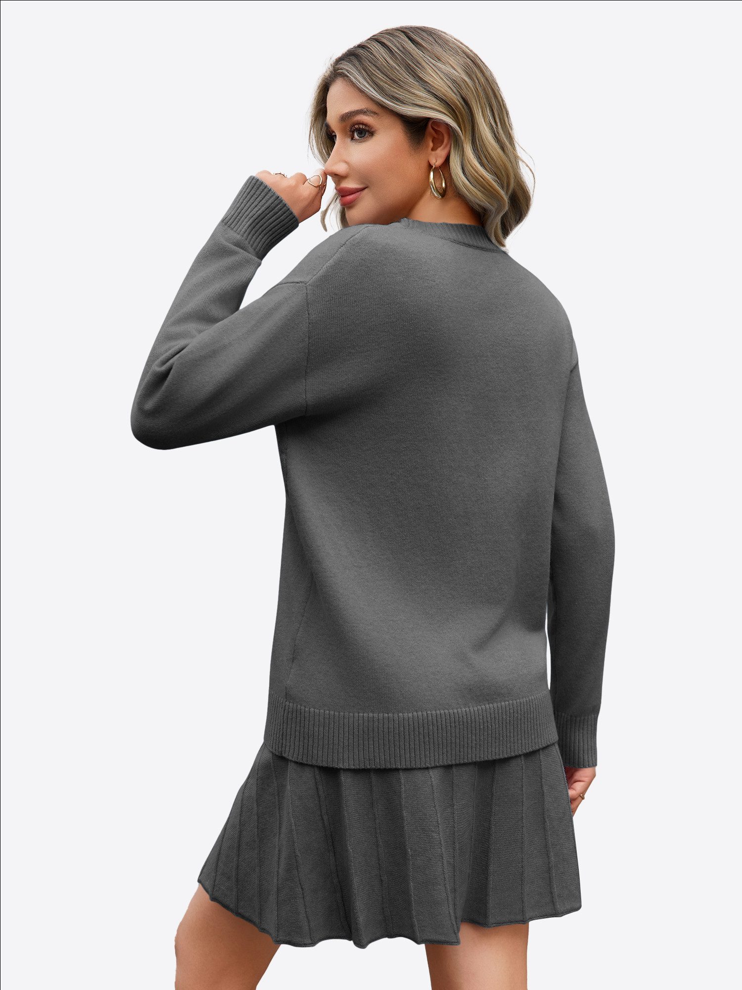Imily Bela Strickpullover Damen 2-teilige Pullover-Sets (Set, 2-tlg., Stric günstig online kaufen