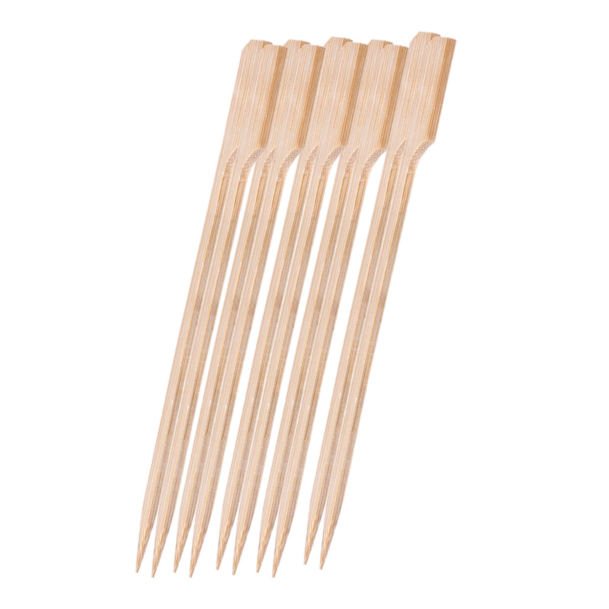 TronicXL Grillspieß 400x 120mm Flaggenspieß Flaggenspiesse Bambusspieß Catering Fingerfood (400-St), Angespitzt, Flagge