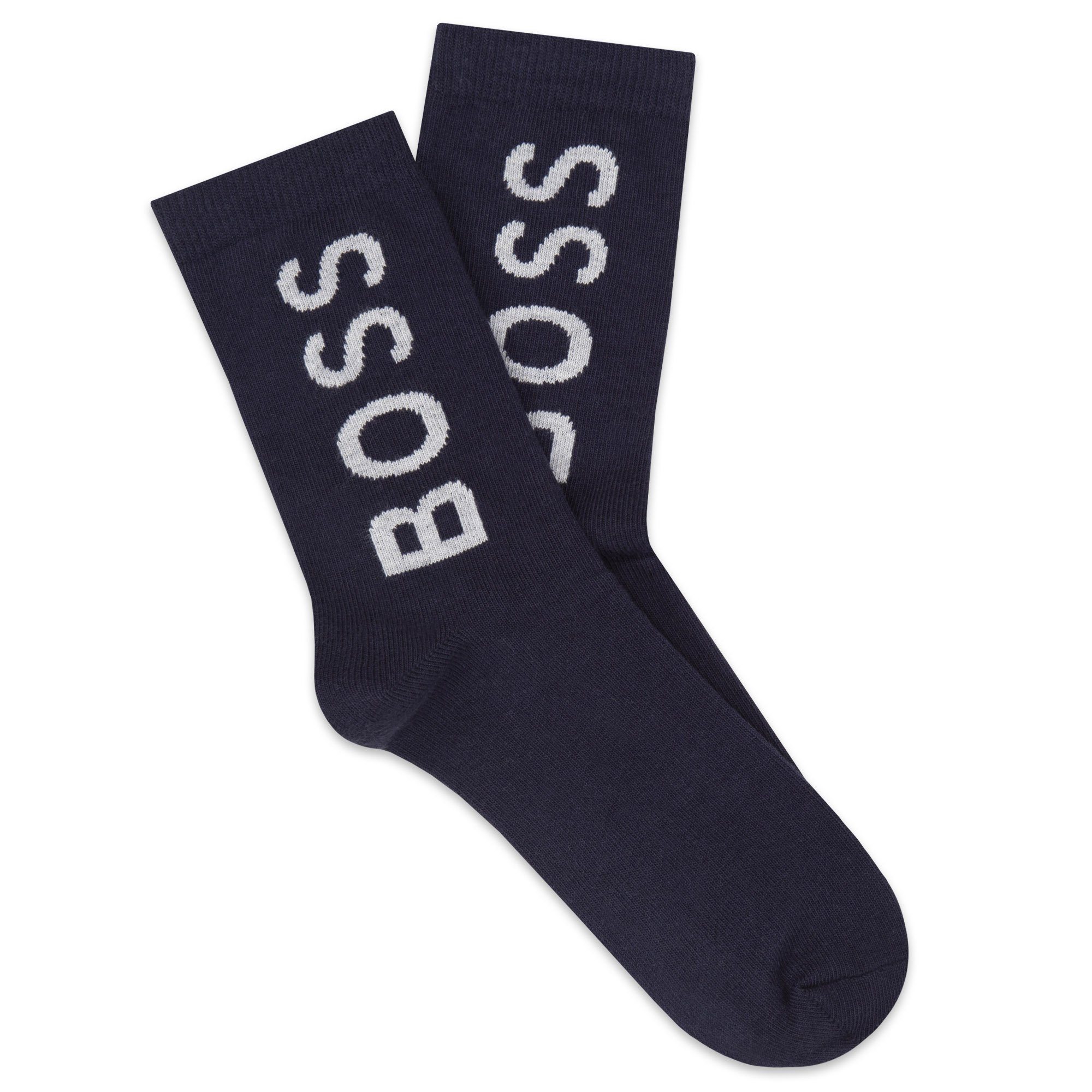BOSS Basicsocken HUGO grau und 2er-Pack-Socken dunkelblau in BOSS