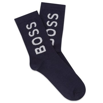 BOSS Basicsocken HUGO BOSS 2er-Pack-Socken in grau und dunkelblau
