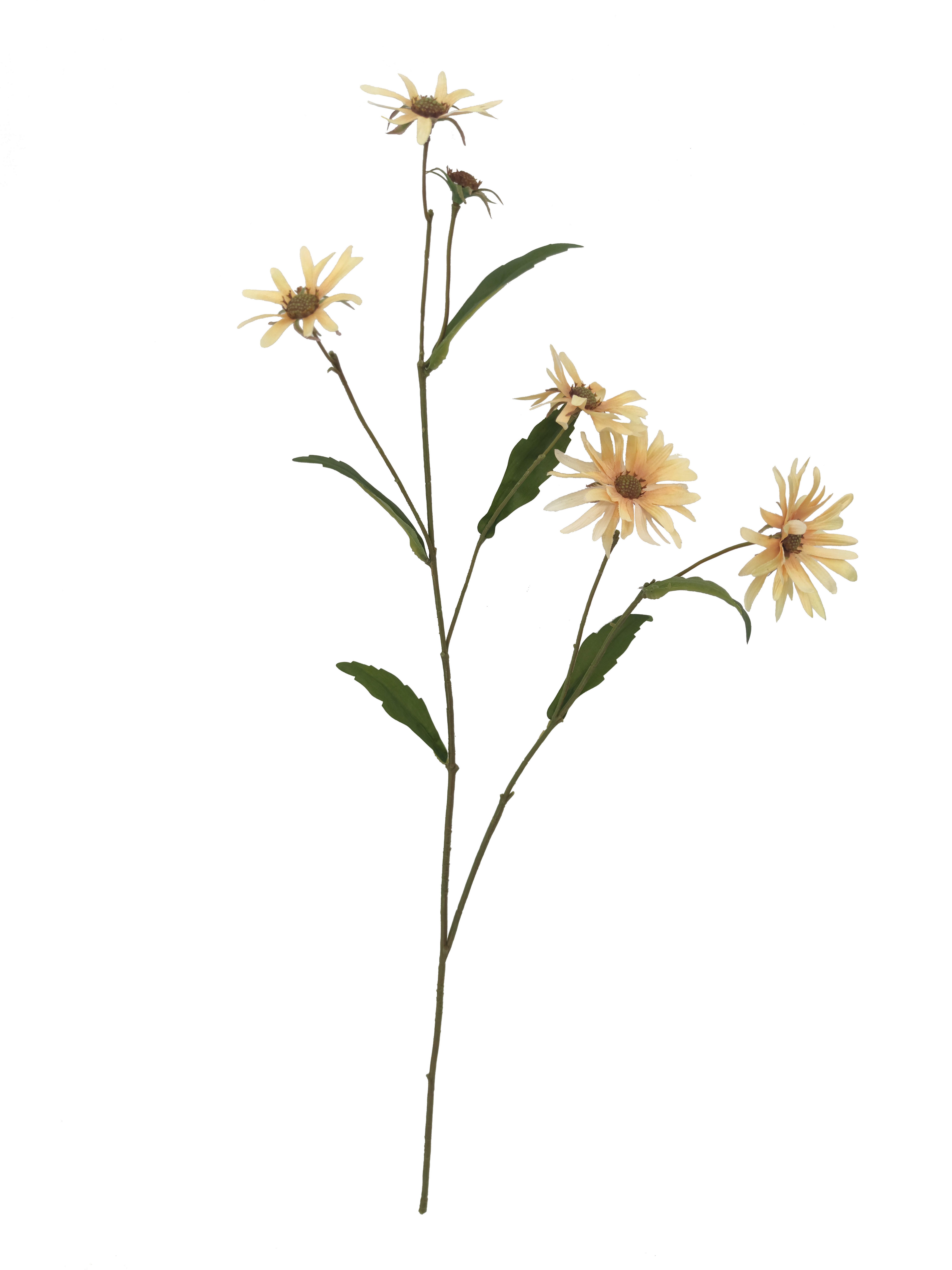 Kunstblume Kunststielblume Margeritenzweig - Höhe 71 cm – in zwei Farben