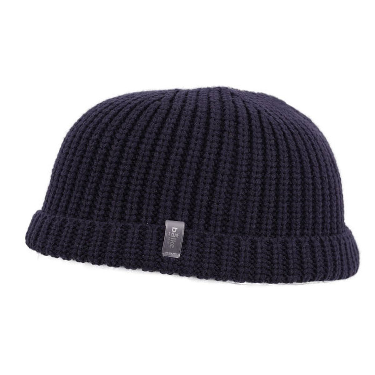 Balke Strickmütze Unifarbene Docker Strickmütze mit Umschlag günstig online kaufen