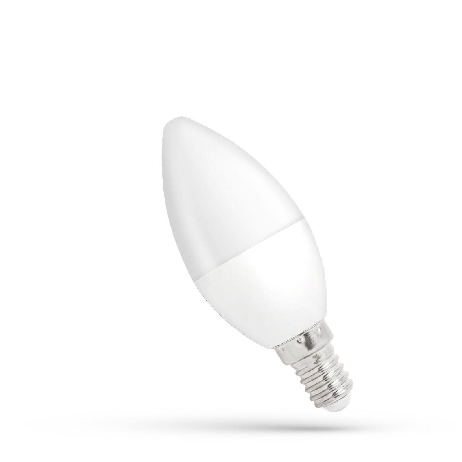 spectrum LED LED-Leuchtmittel LED E14 160° 6W Neutralweiß, C35 4000K E14, 41W DIMMBAR, 500lm = 230V dimmbar Kerze Neutralweiß