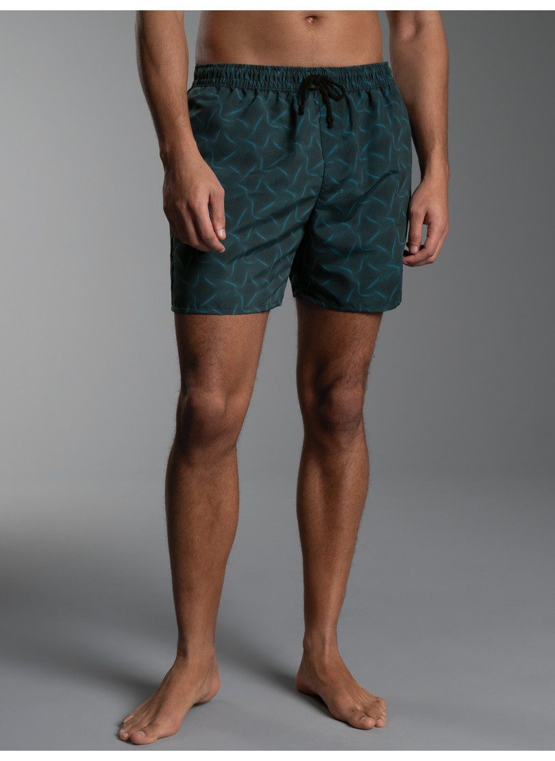 Trigema Shorts TRIGEMA Bade-/Freizeitshorts mit Druckmotiv (1-tlg)