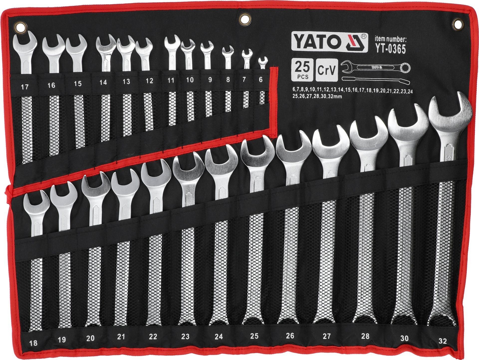 TRIZERATOP Gabel- und Накидной ключ Maulringschlüssel-Satz 6-32mm 25-teilig (Kompletter Maulringschlüssel-Satz, 25 St)