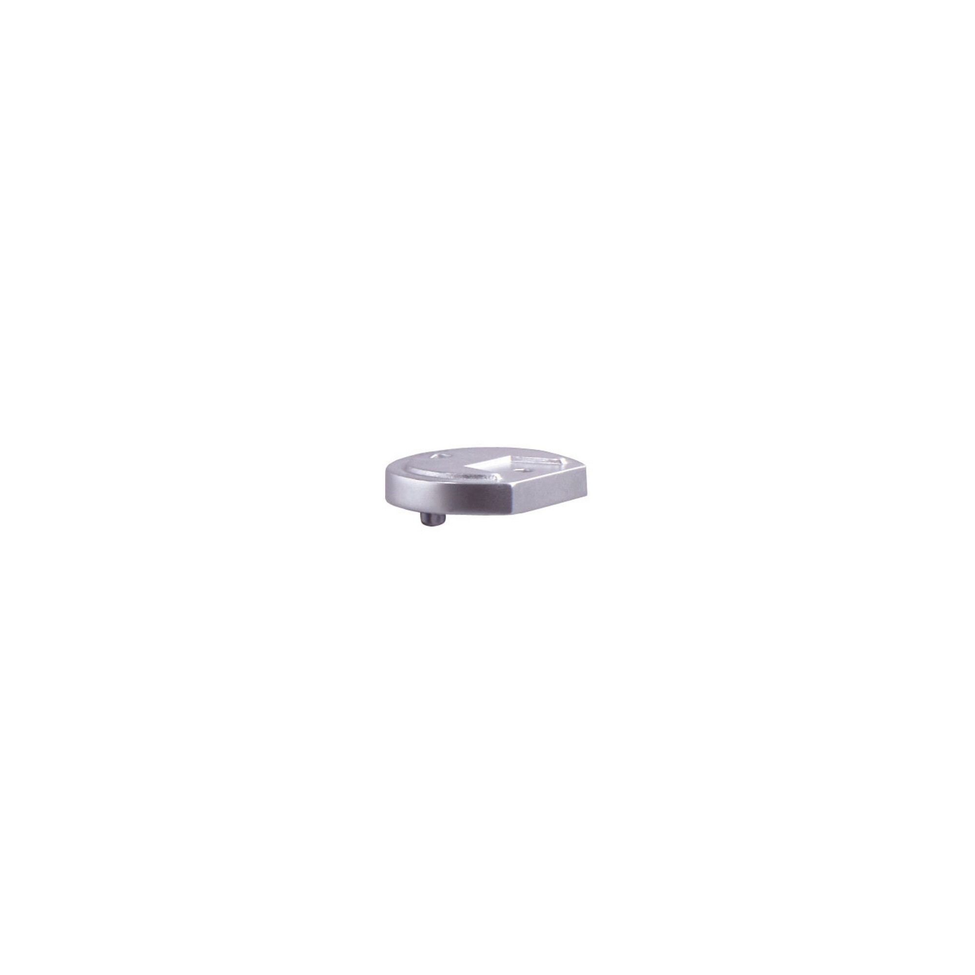 DENI Türfeststeller DENI Unterlage für Anschlagpuffer, 3848 H 12,5mm Aluminium, eloxiert