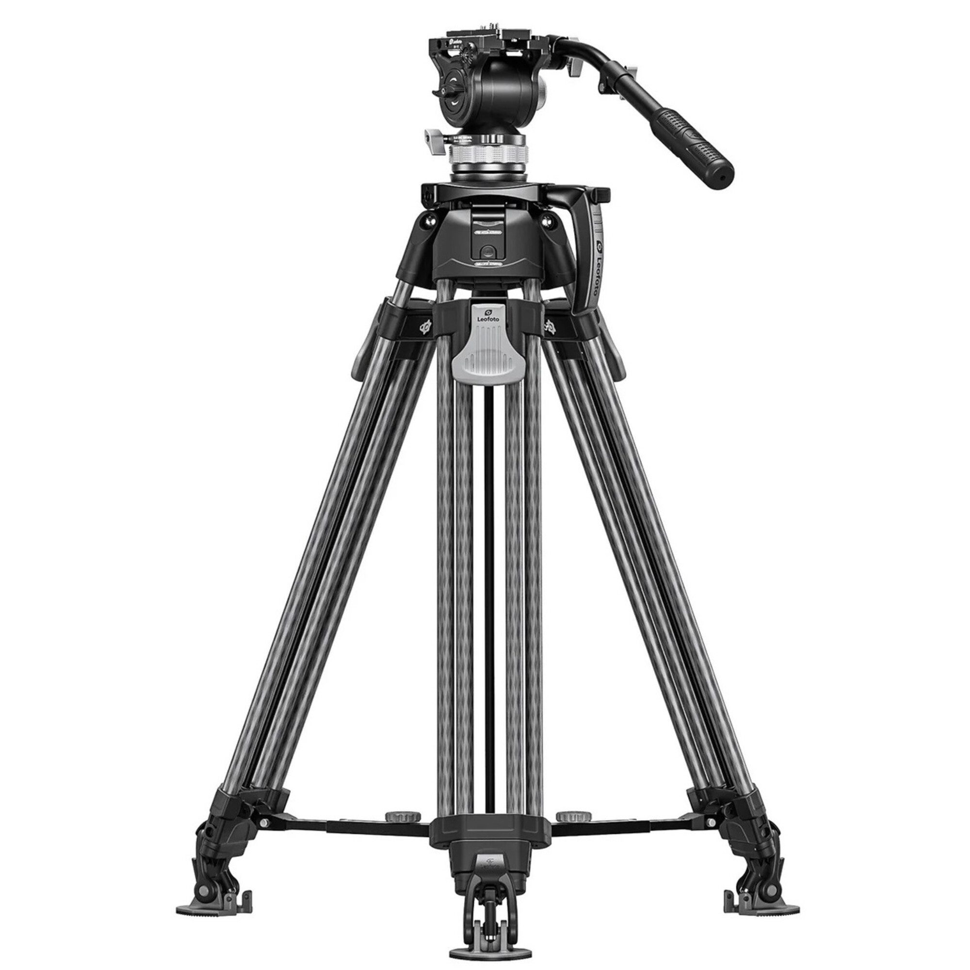 Leofoto Carbon-Dreibeinstativ LVF-163C + BV-15 Videostativset Kamerastativ