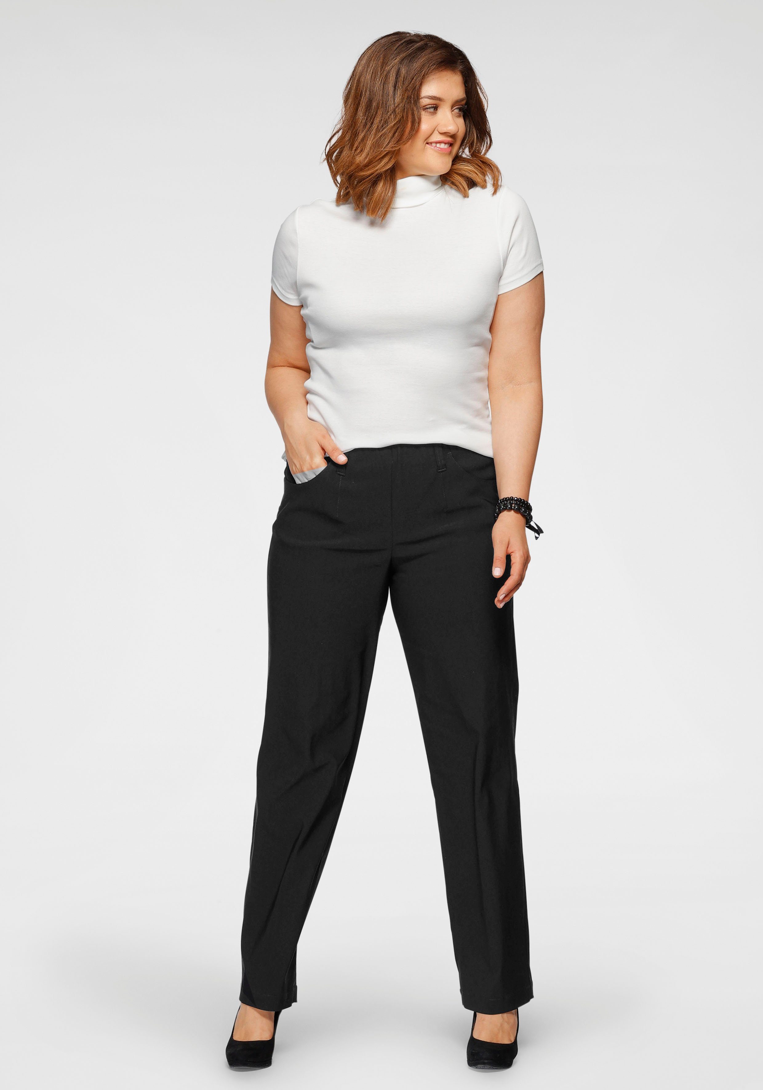 KjBRAND Stoffhose Sally Bengaline Sommerhose mit Schlupfbund