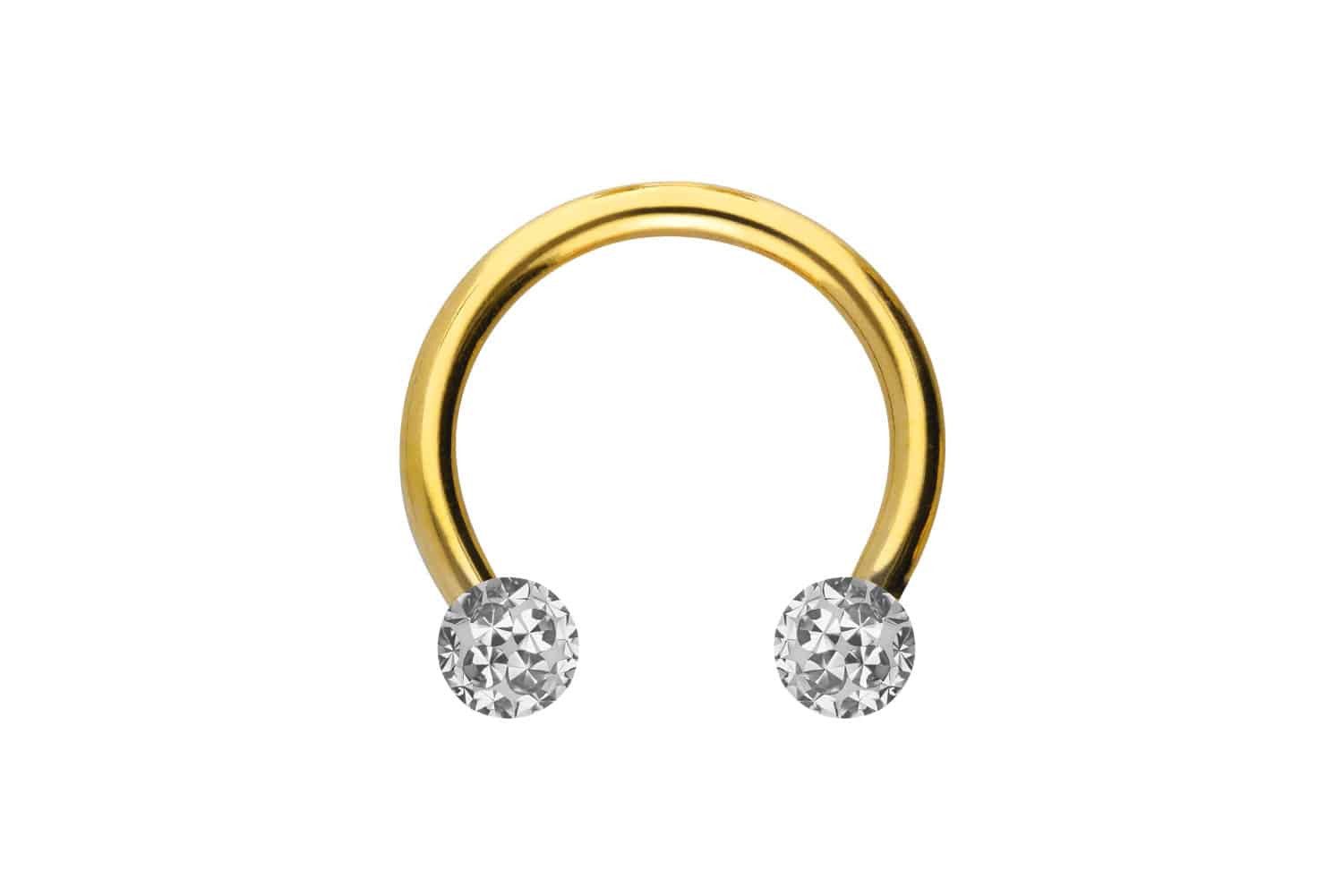 PIERCINGLINE Nasenpiercing Titan Hufeisenring EPOXY-KUGELN (Hufeisen-Ringe, günstig online kaufen