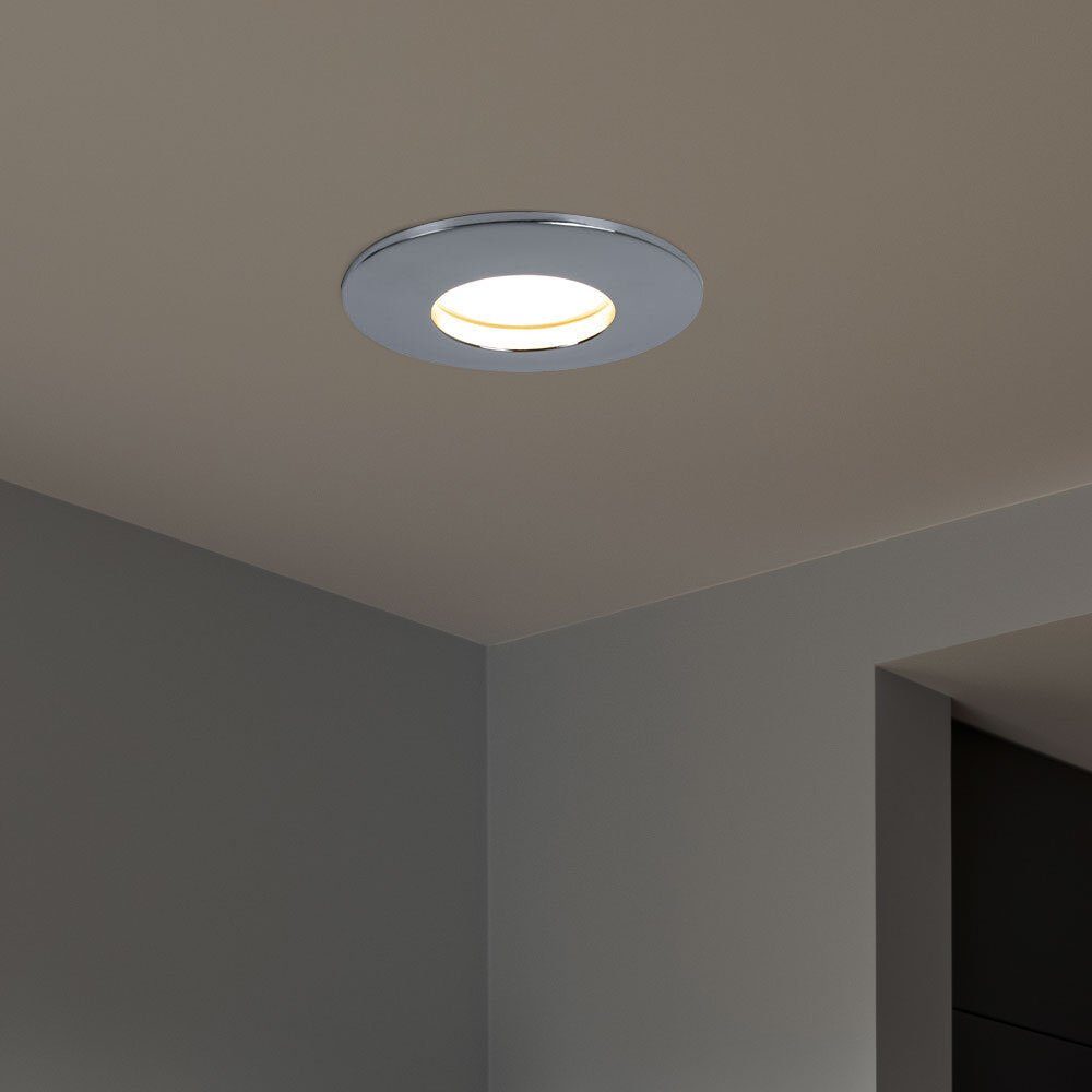 Lampen Einbaustrahler, Warmweiß, verbaut, Zimmer Einbau LED Beleuchtung LED etc-shop fest Decken Ess Spot Set LED-Leuchtmittel 4er