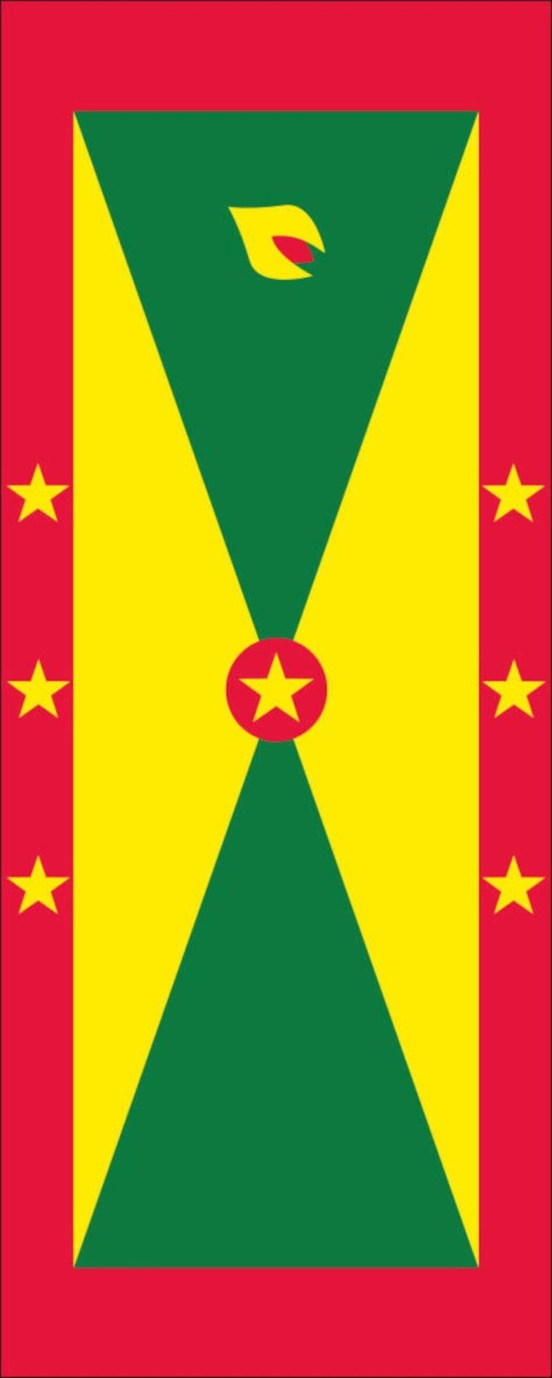 flaggenmeer Flagge Hochformat g/m² Grenada Flagge 110