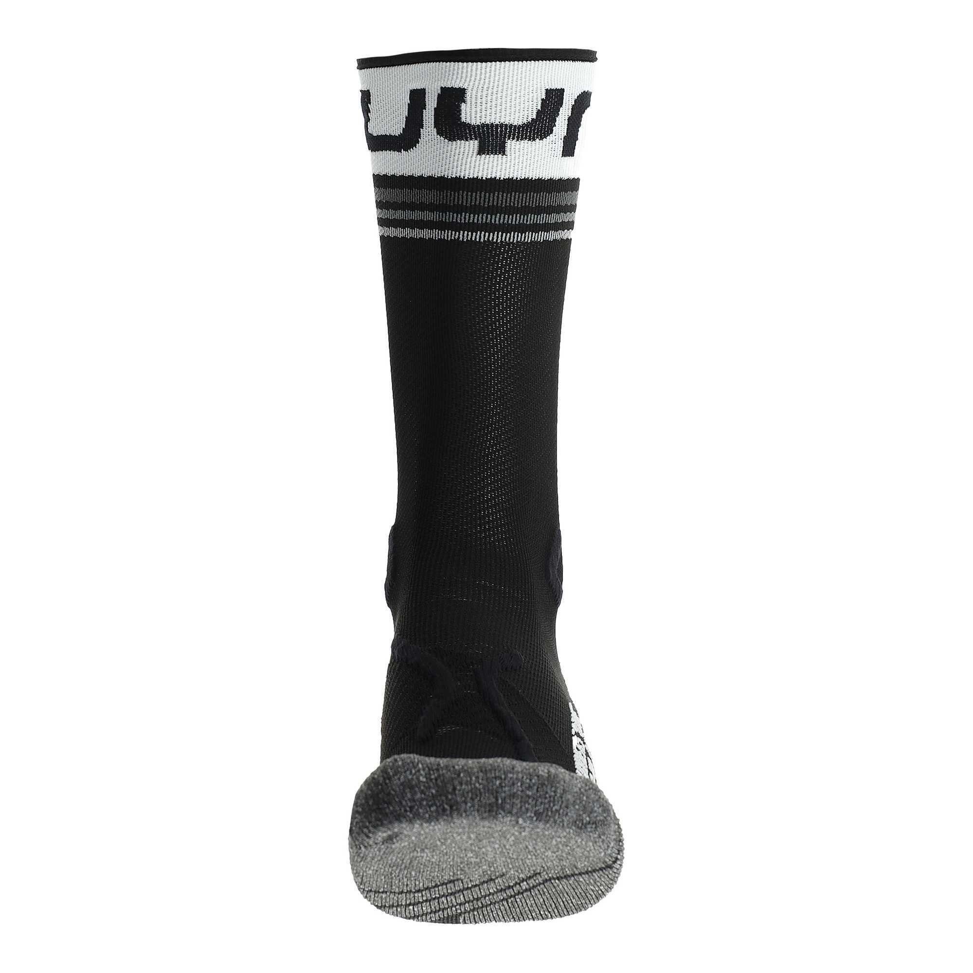 UYN Sportsocken Herren Running Socken Mid Socks, Crew - One White Black 