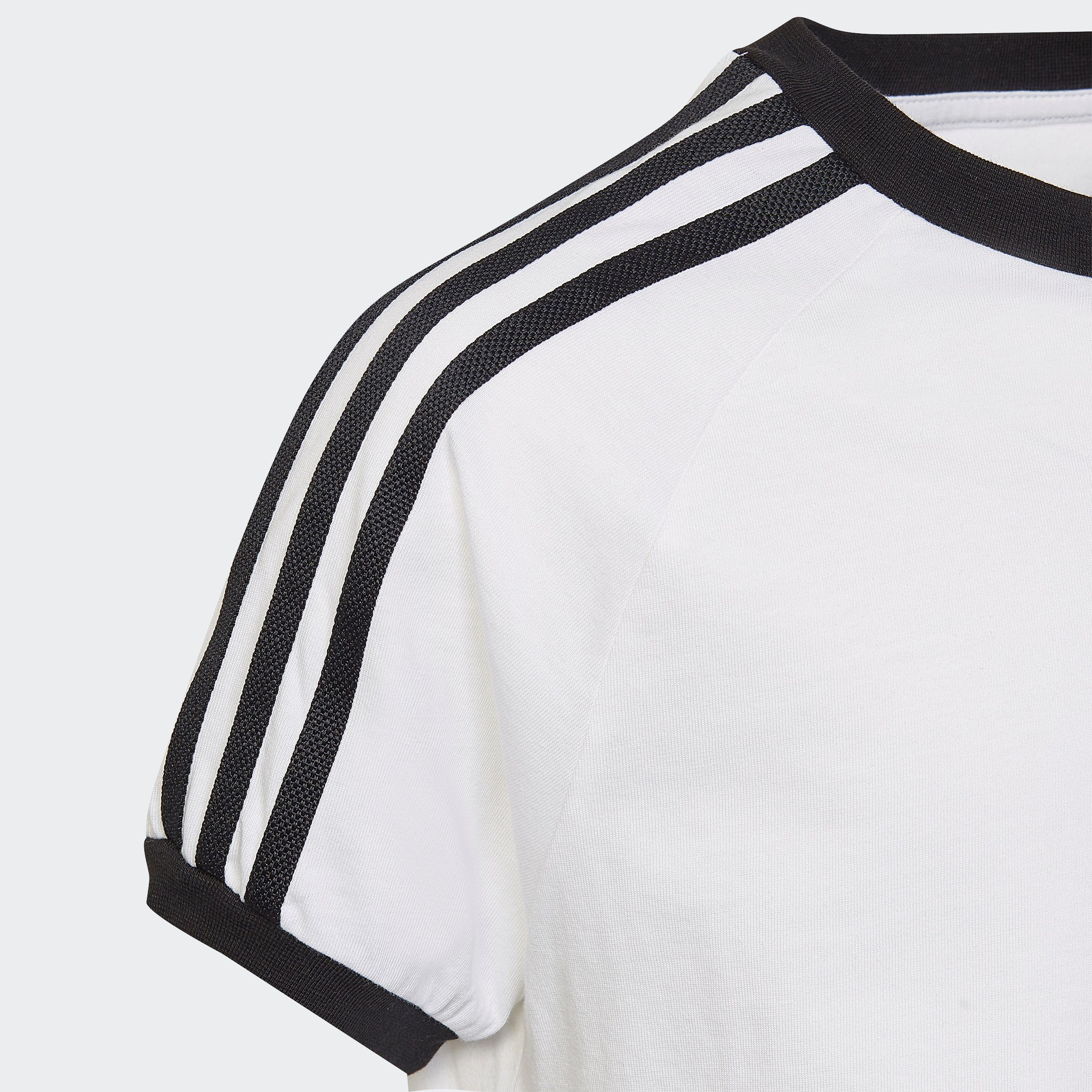 T-Shirt adidas White ADICOLOR 3-STREIFEN Originals