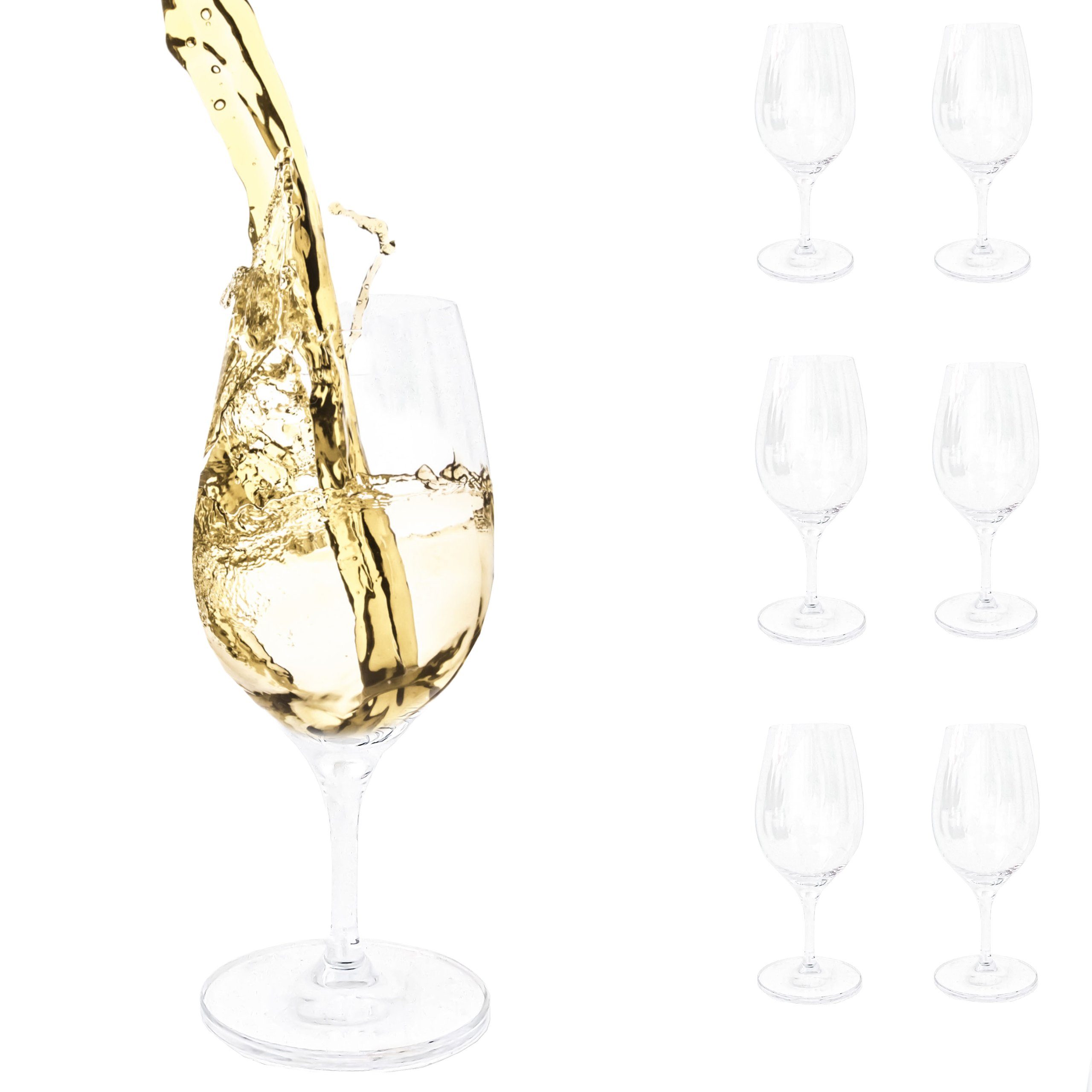 PassionMade Weißweinglas Weißweingläser set 6 Spiegelau Wein glas 1079, Kristallglas, Spiegelau Weißweingläser 6er Set