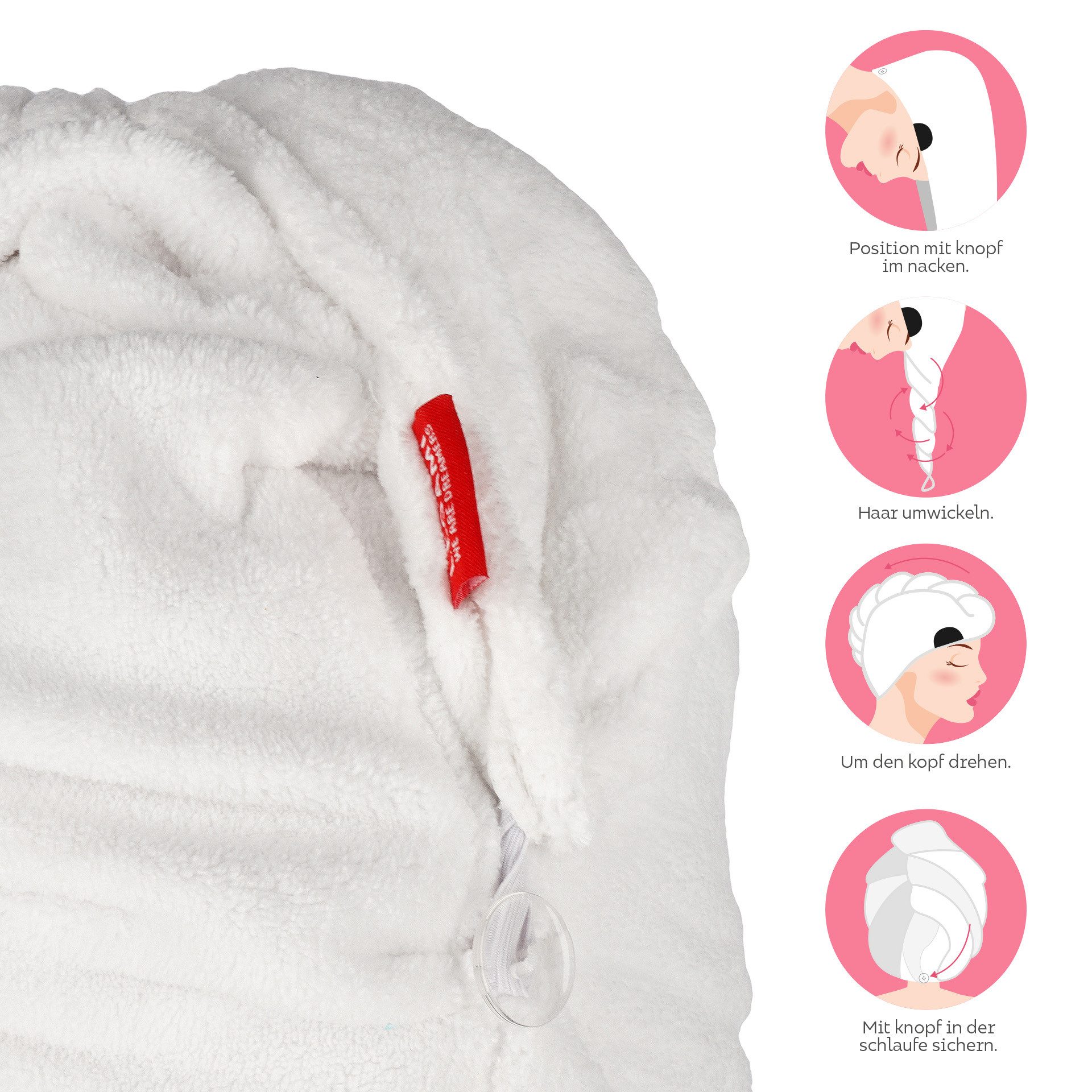 Legami Turban-Handtuch Legami Turban-Handtuch für die Haare - Love my Hair Panda