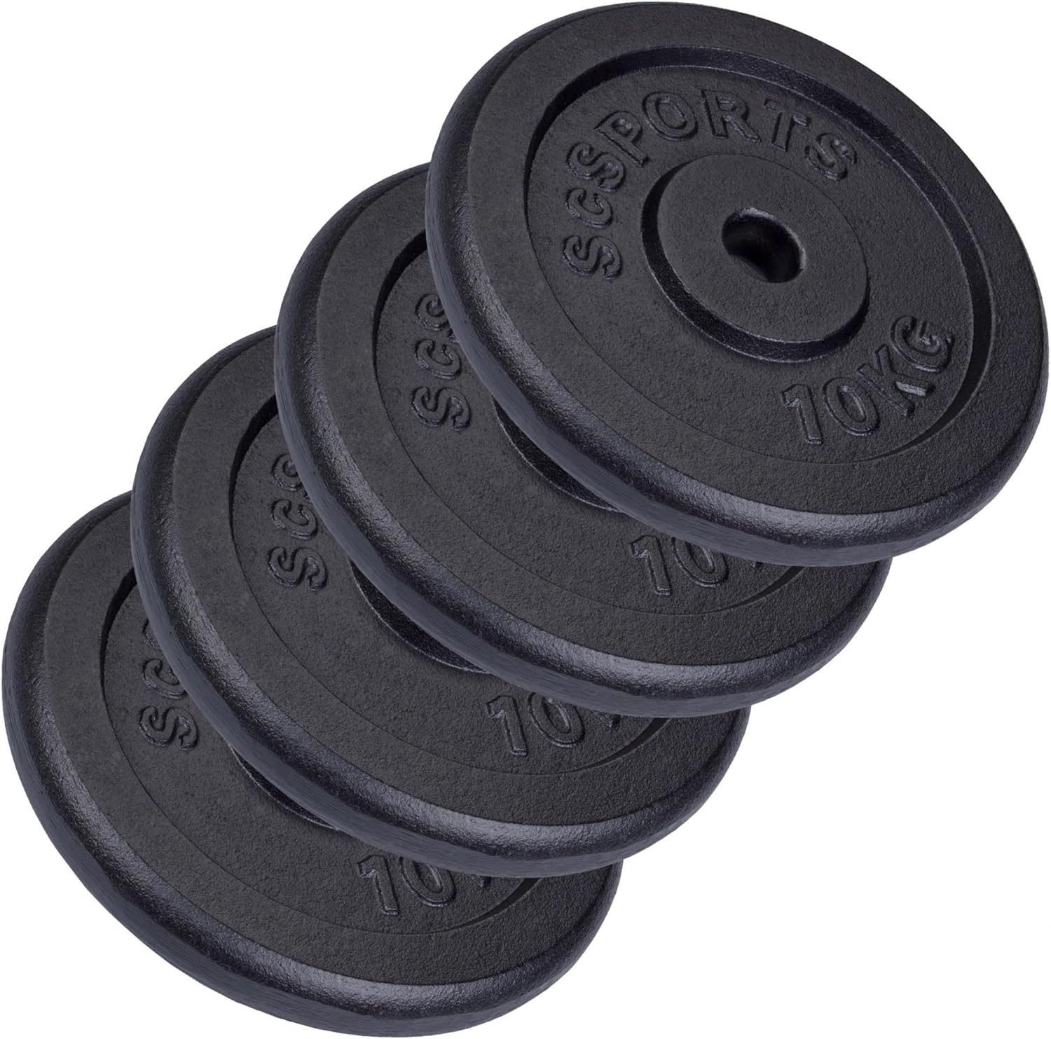 ScSPORTS® Hantelscheibe, 40 kg, (4-tlg)