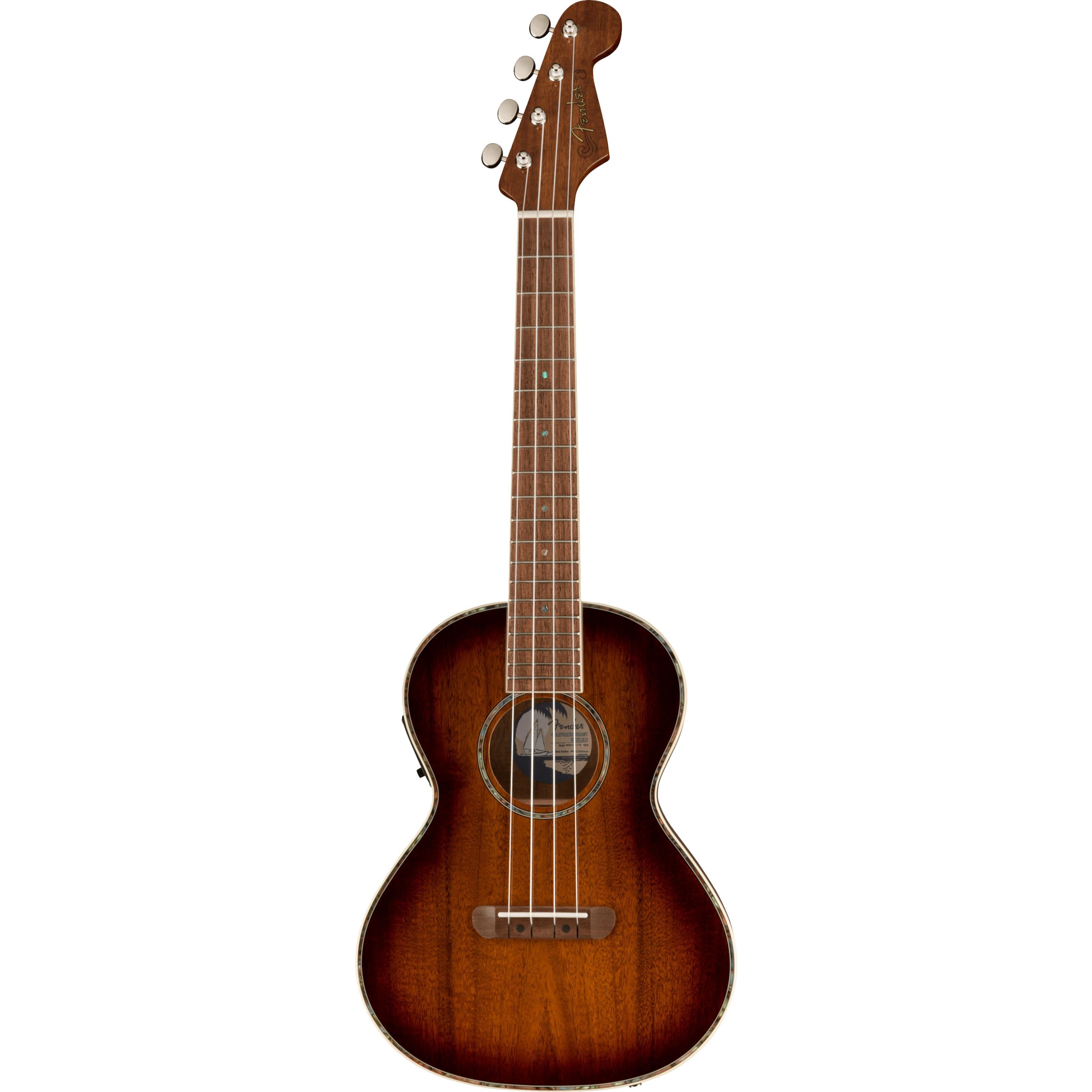 Fender Ukulele, Ukulelen, Tenor Ukulelen, Montecito Tenor Ukulele Shaded Edge Burst - Tenor Ukulele