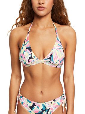 Esprit Triangel-Bikini-Top Neckholder-Bikinitop mit floralem Print