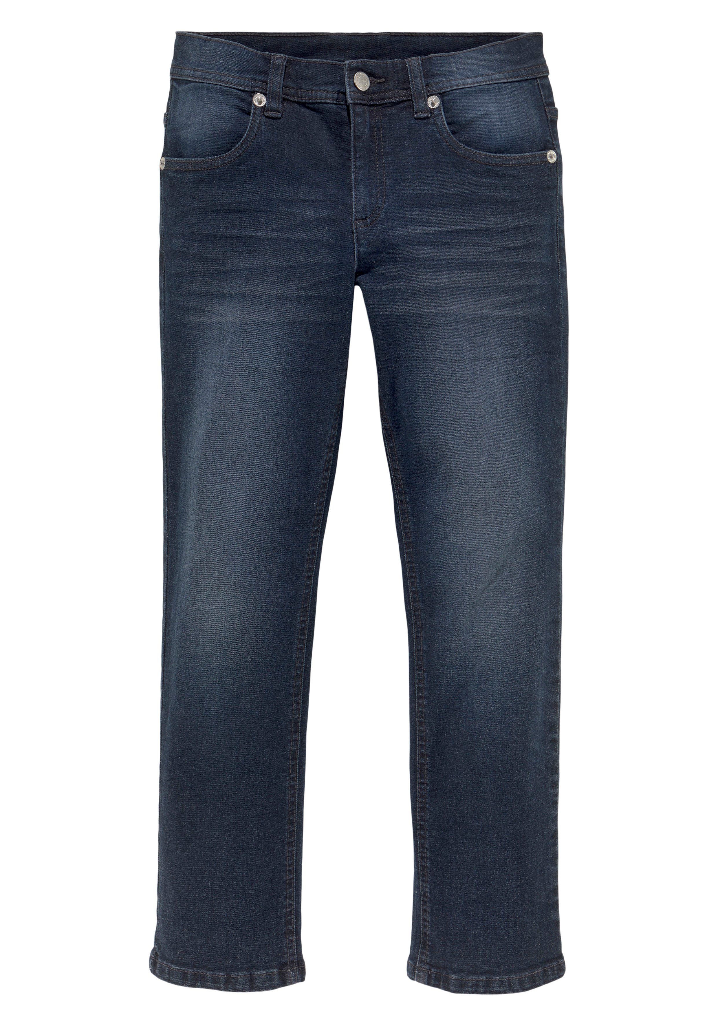 KangaROOS Stretch-Jeans, regular fit mit geradem Beinverlauf bequeme Passform, gerades Bein, niedrige Leibhöhe. Reduzierter Preis € 27,99. Unverbindliche Preisempfehlung € 39,99