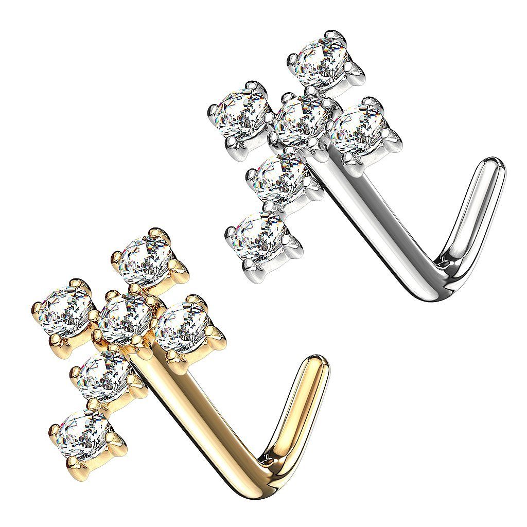 Taffstyle Nasenpiercing Gold 14 Karat Nasenpiercing günstig online kaufen