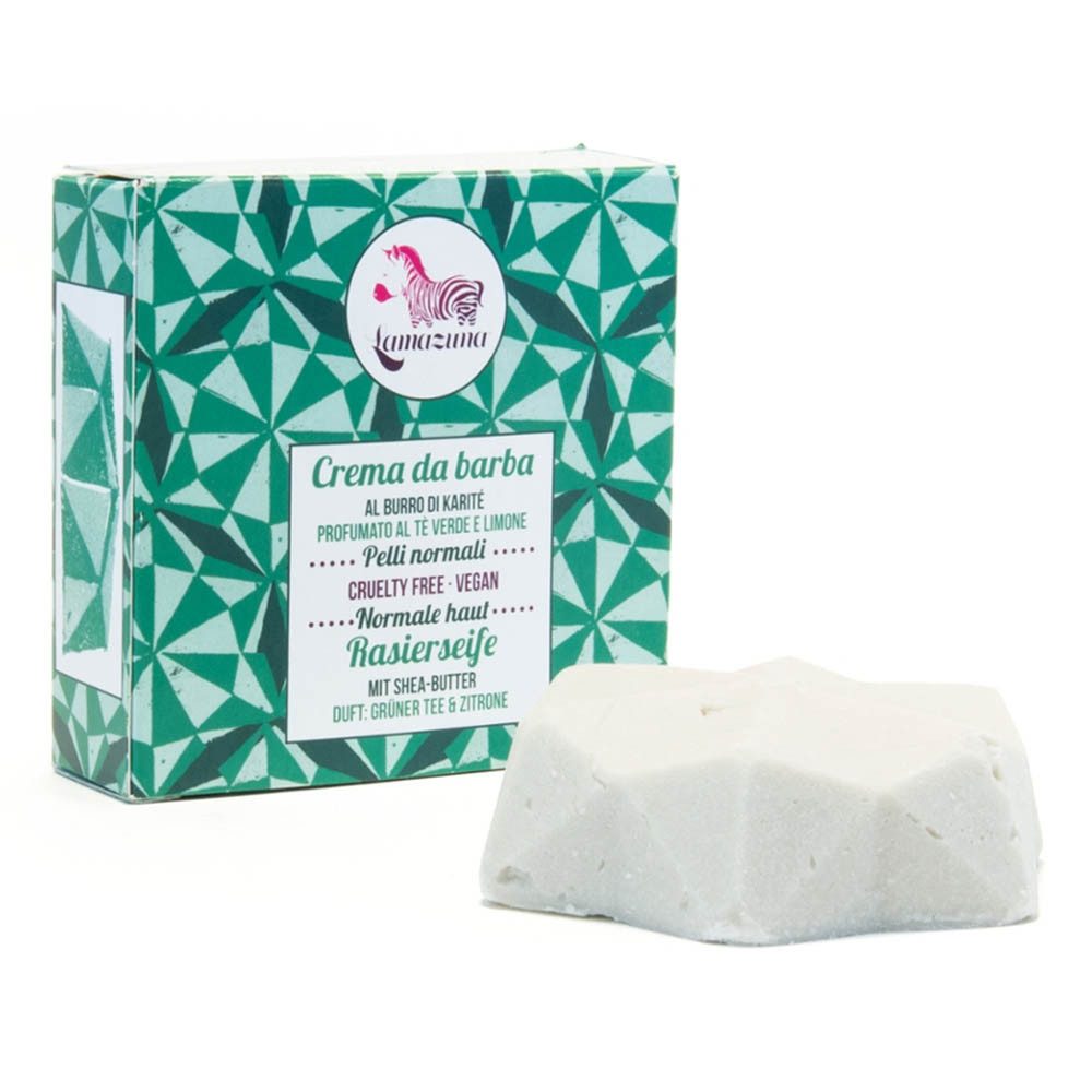 Rasierseife Feste Rasierseife - au poil, grüner Tee 55g