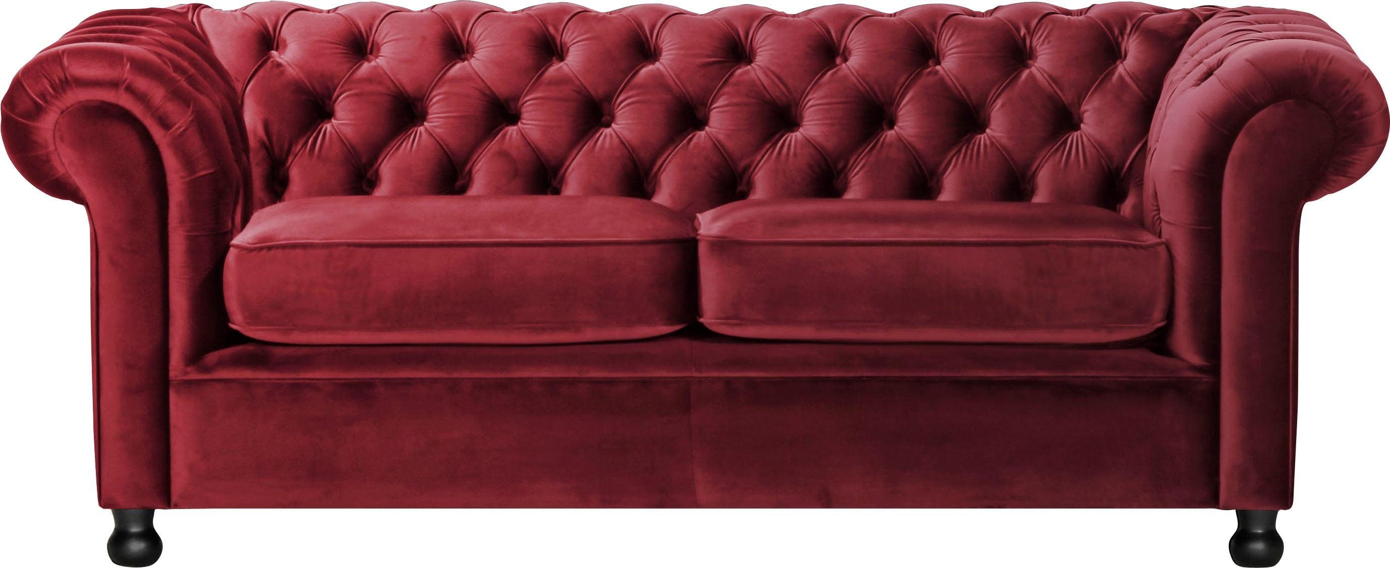 Home affaire Chesterfield-Sofa Chesterfield Home 3-Sitzer B/T/H: 192/87/75 günstig online kaufen